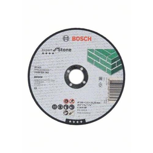 25x BOSCH Trennscheibe gerade Expert für Stein C 24 R BF, Ø 150x2,5mm | 2608600383