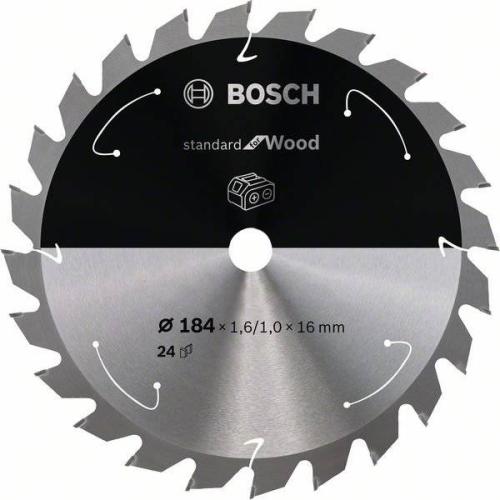 BOSCH Akku-Kreissägeblatt Standard für Holz, Ø 184 mm, 24 Zähne | 2 608 837 700