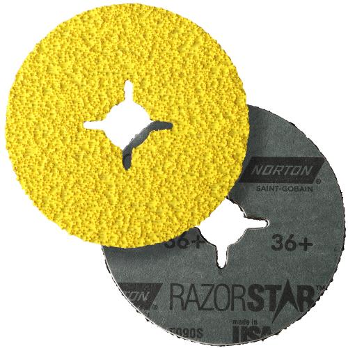 Norton RazorStar F990S Fiberscheibe | 115x22 mm | Korn 36 - Industriequalität | 66254434179