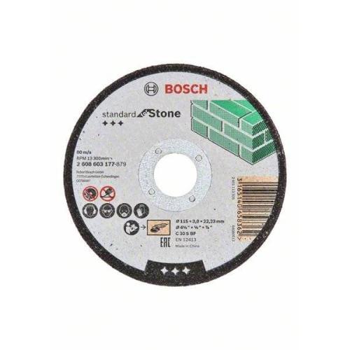 25x BOSCH Trennscheibe gerade Standard für Stein C 30 S BF, Ø 115x3,0mm | 2608603177