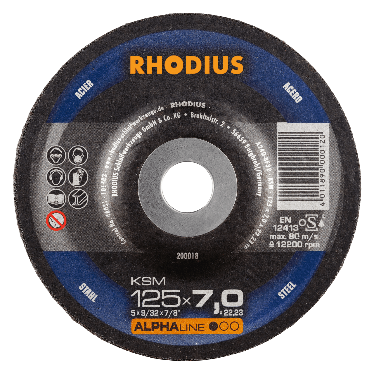 25 x RHODIUS Schruppscheibe KSM Ø 125 mm | 200018