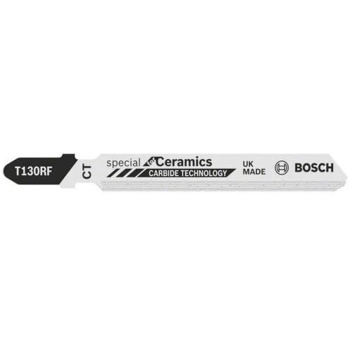 3x BOSCH Stichsägeblätter T-Schaft 130 RF Special für Keramik | 2 608 633 104