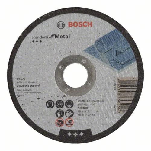 25x BOSCH Trennscheibe gerade Standard für Metall A 30 S BF, Ø 125x2,5mm | 2608603166