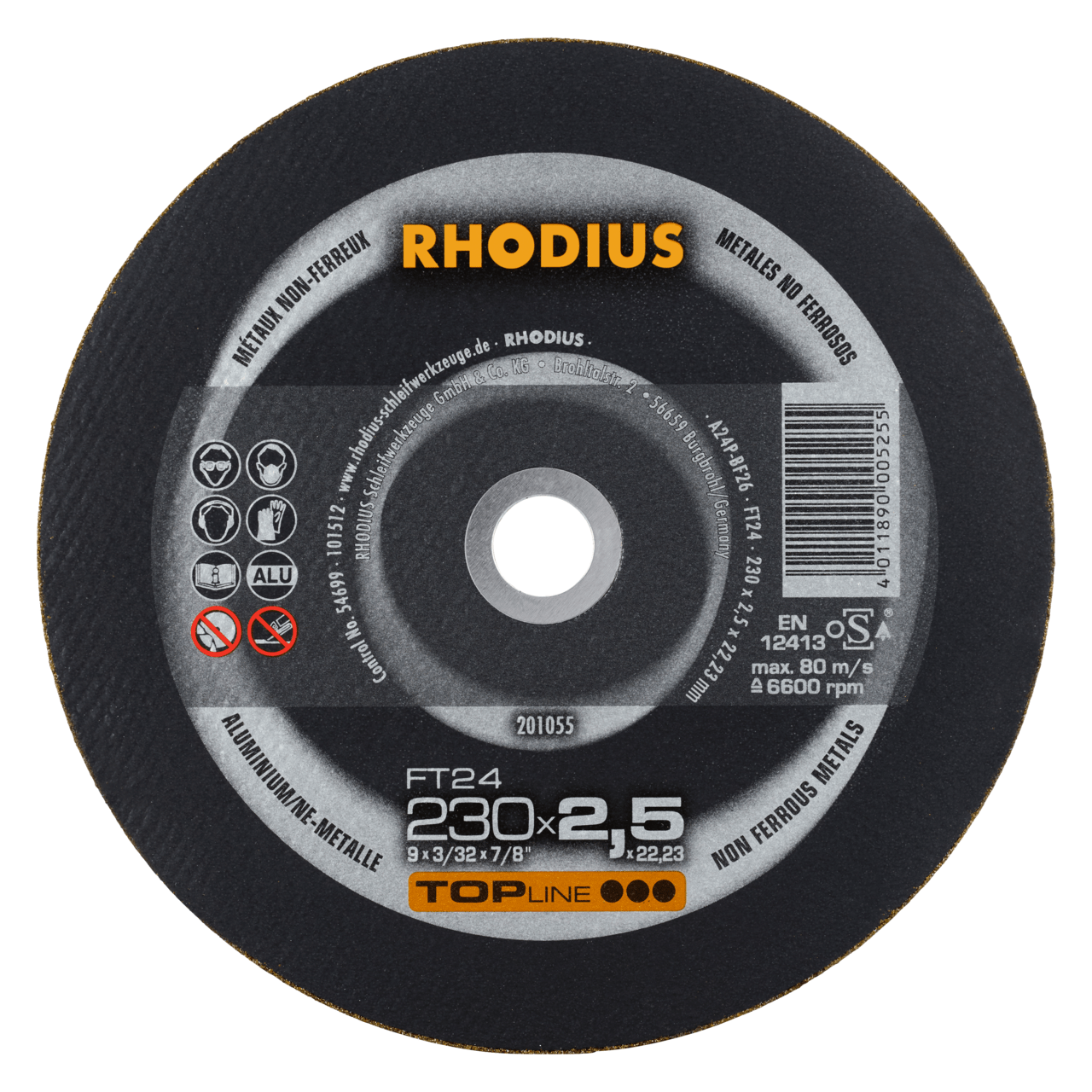 25 x RHODIUS Freihandtrennscheibe FT24 Ø 230 mm | 201055