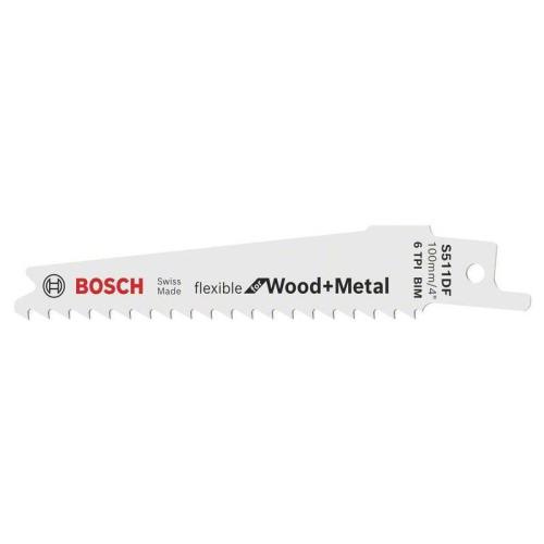 10x BOSCH Säbelsägeblätter S 511 DF, Flexible für Holz und Metall | 2 608 657 722