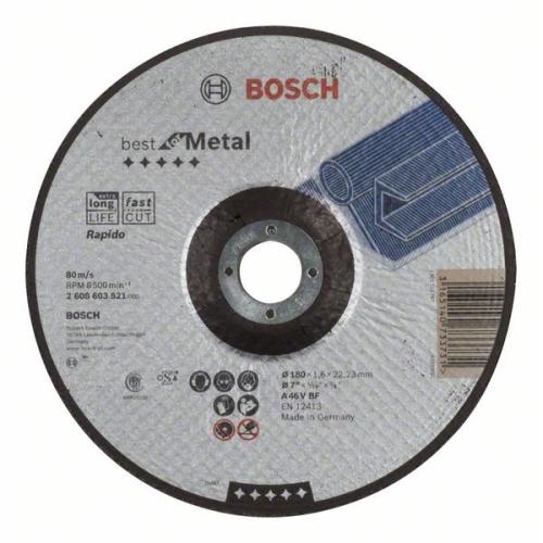 25x BOSCH Trennscheibe gekröpft Best für Metall - Rapido A 46 V BF, Ø 180x1,6 m | 2608603521