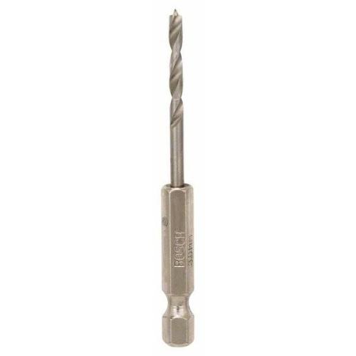 5x Bosch Professional Holzspiralbohrer mit 1/4 Zoll-Sechskantschaft, Ø 3x33mm | 2 608 595 519