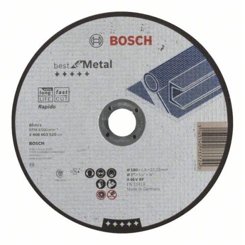 25x BOSCH Trennscheibe gerade Best für Metall - Rapido A 46 V BF, Ø 180x1,6mm | 2608603520