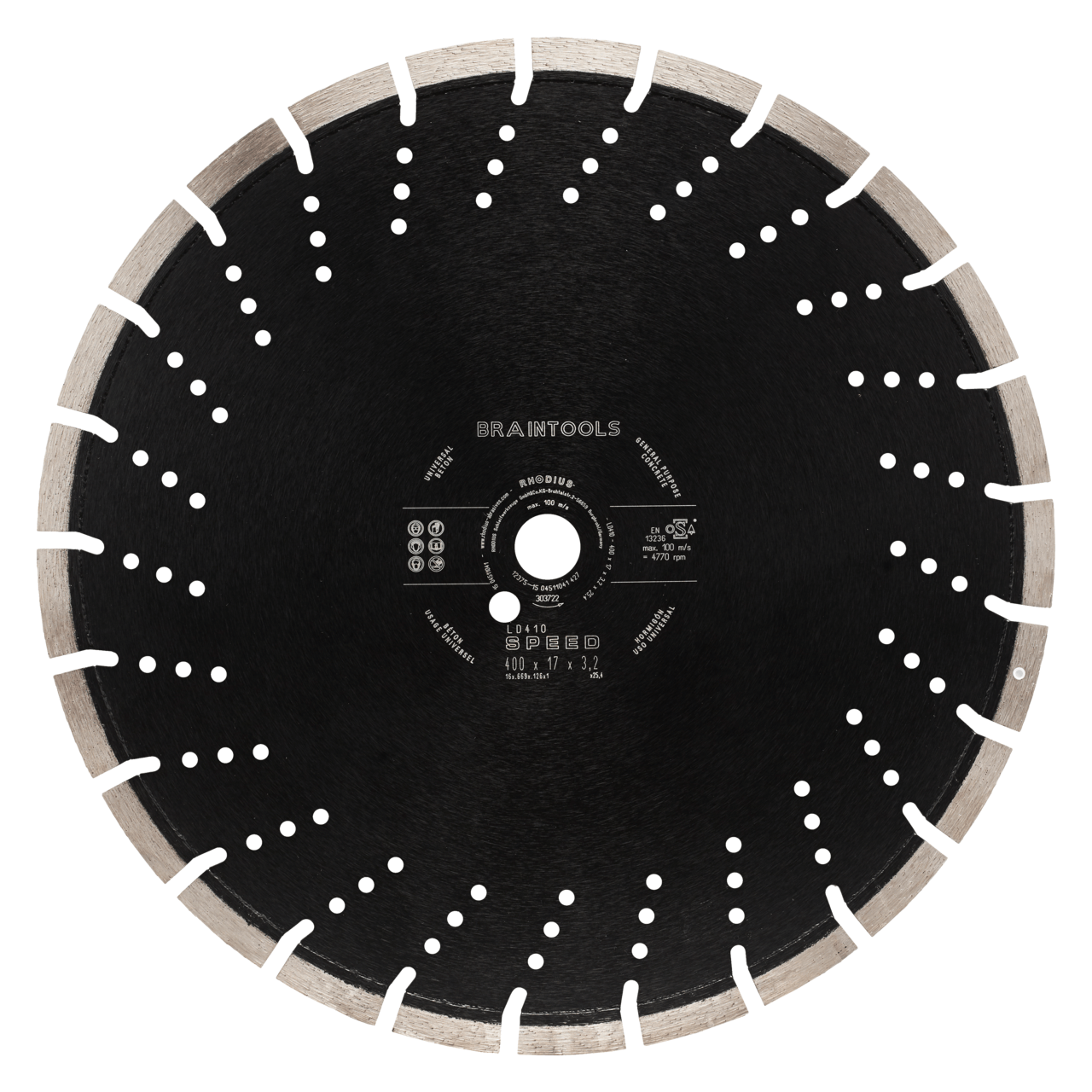 RHODIUS Diamanttrennscheibe  LD410 SPEED Ø 400 mm | 303722