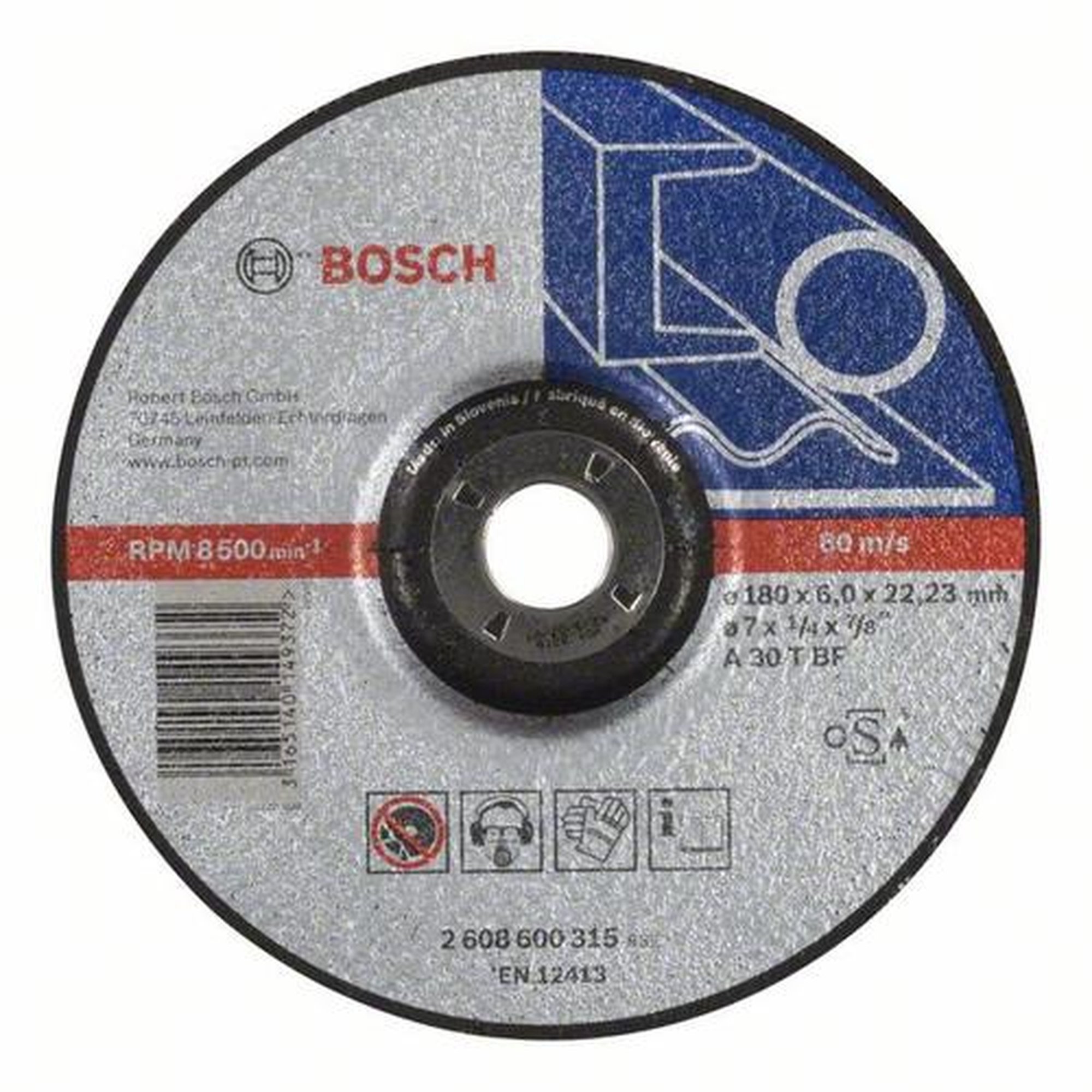 10x BOSCH Schruppscheibe gekröpft Expert für Metall A 30 T BF, Ø 180 x 6 mm
