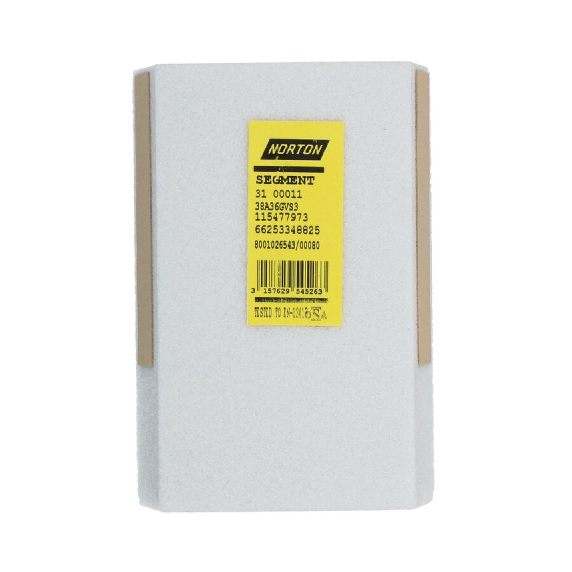 4 x Norton Schleifsegmente 150x103x38mm K36 VITRIUM 3 zum Flachschleifen