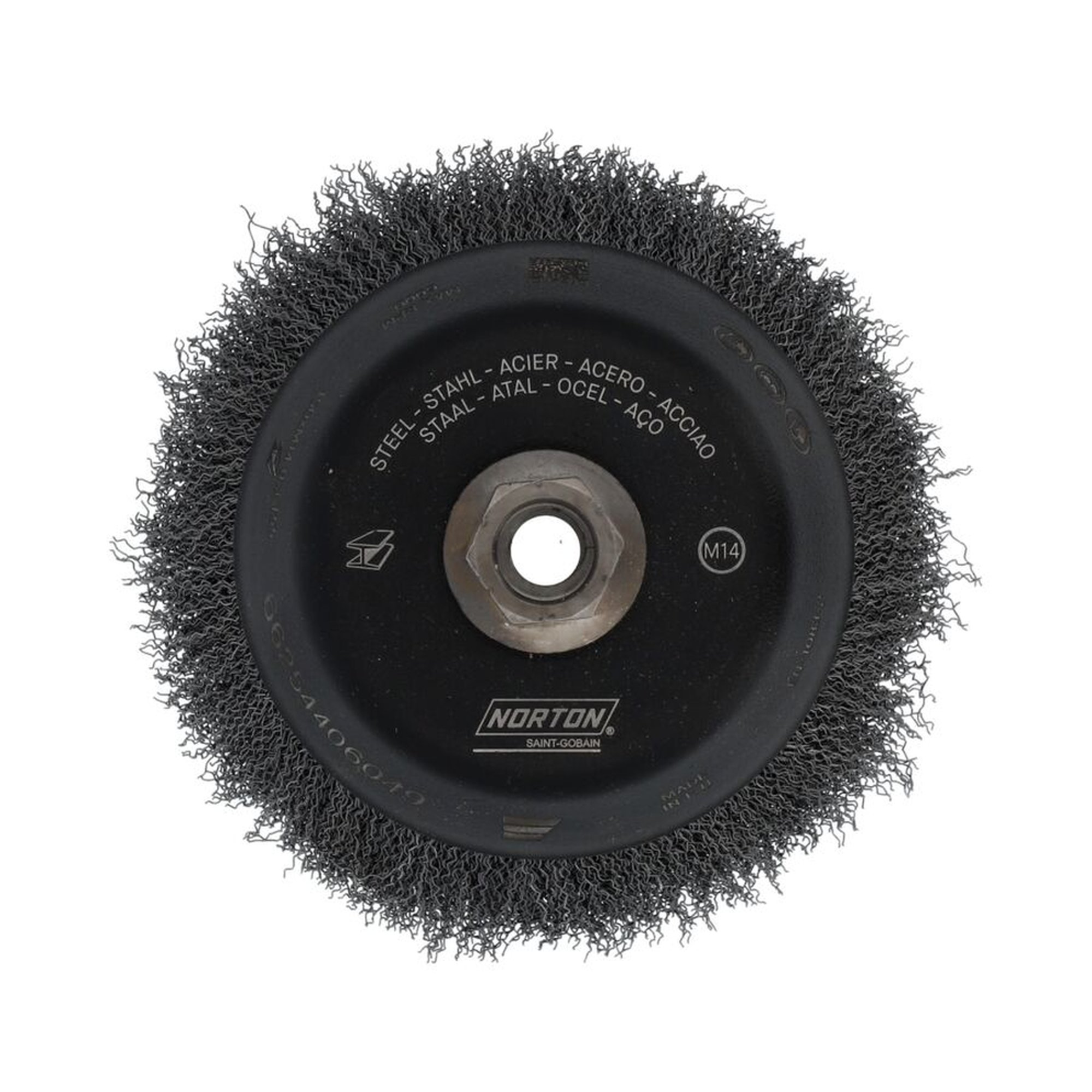 Norton Drahtbürste Topfbürste gewellt CPB 150 M14 0,30 T55 - Effiziente Reinigung