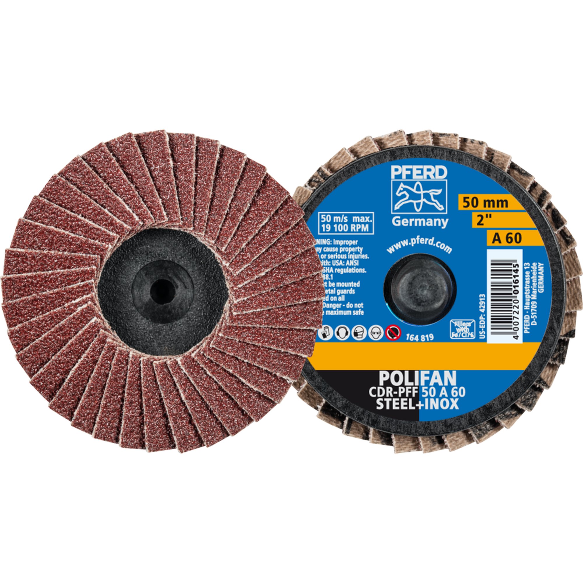 10 x PFERD COMBIDISC-Mini-POLIFAN CDR PFF 50 A 60