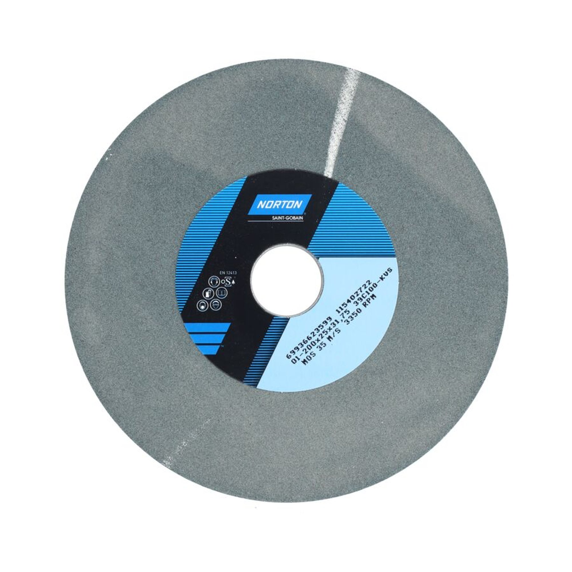 Norton Schleifscheibe gerade 01 200x25x31,75 39C 100 KVS für präzises Schleifen