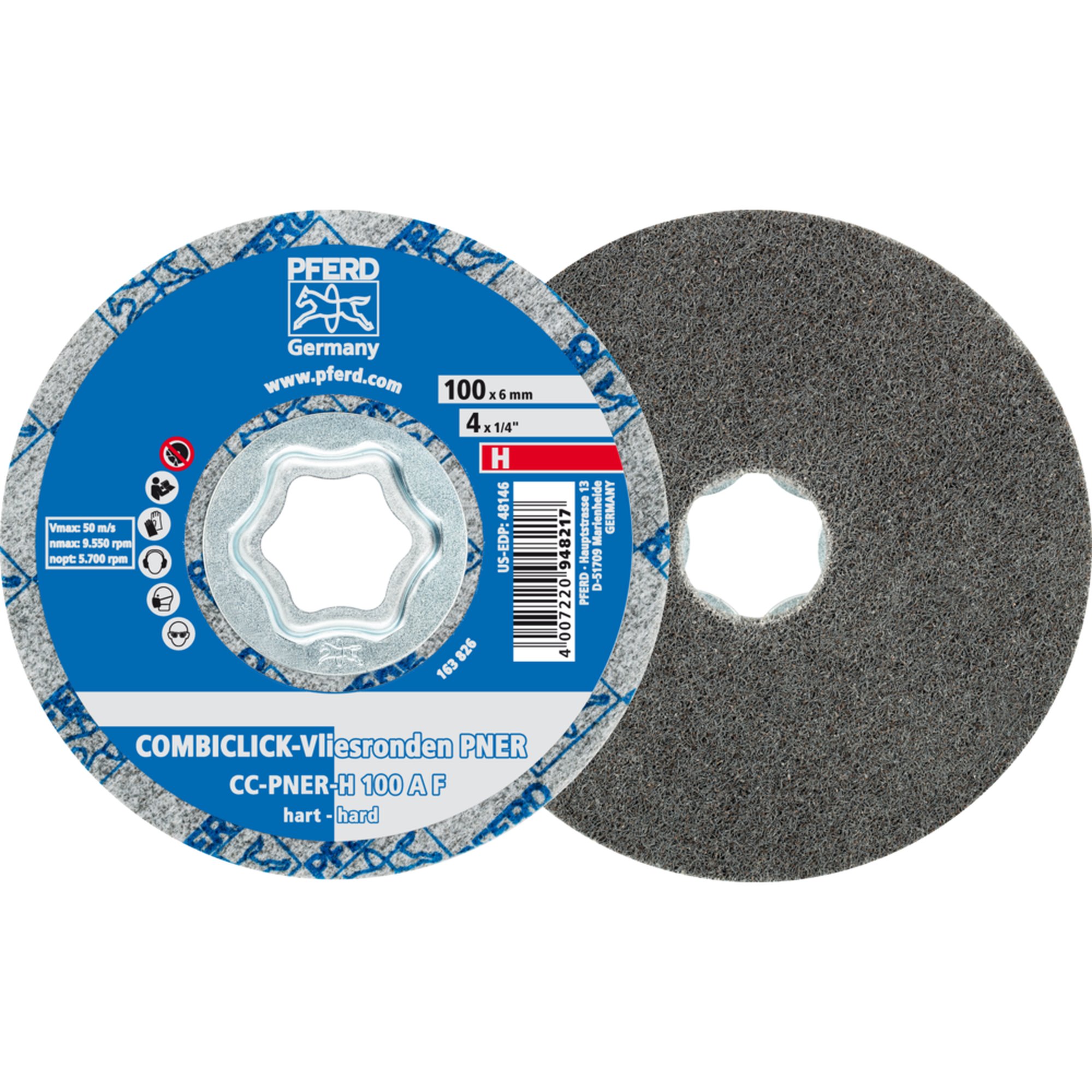 5 x PFERD COMBICLICK Vliesronde CC-PNER H 100 A F