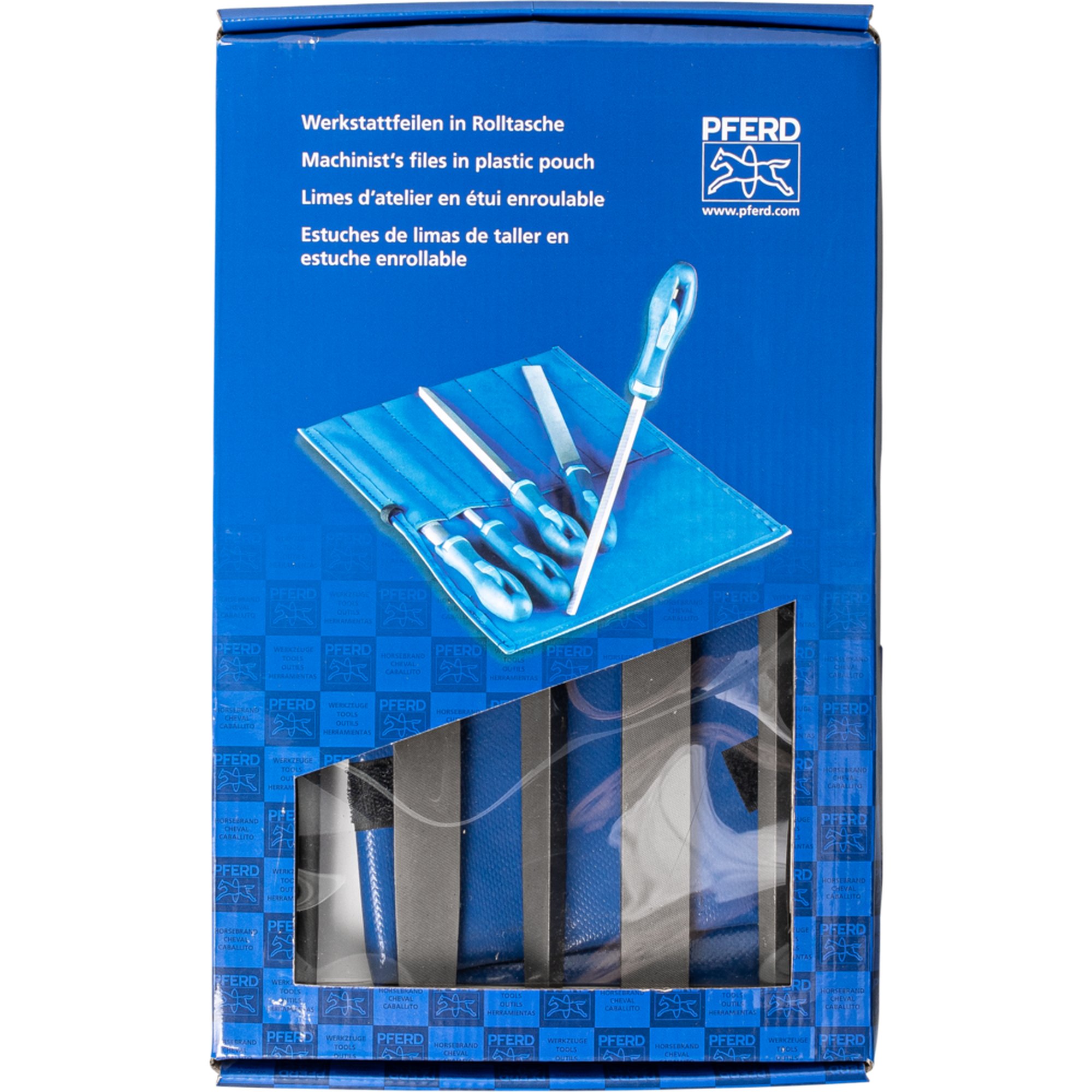 PFERD Werkstattfeilen in Rolltasche 543 WRU 250