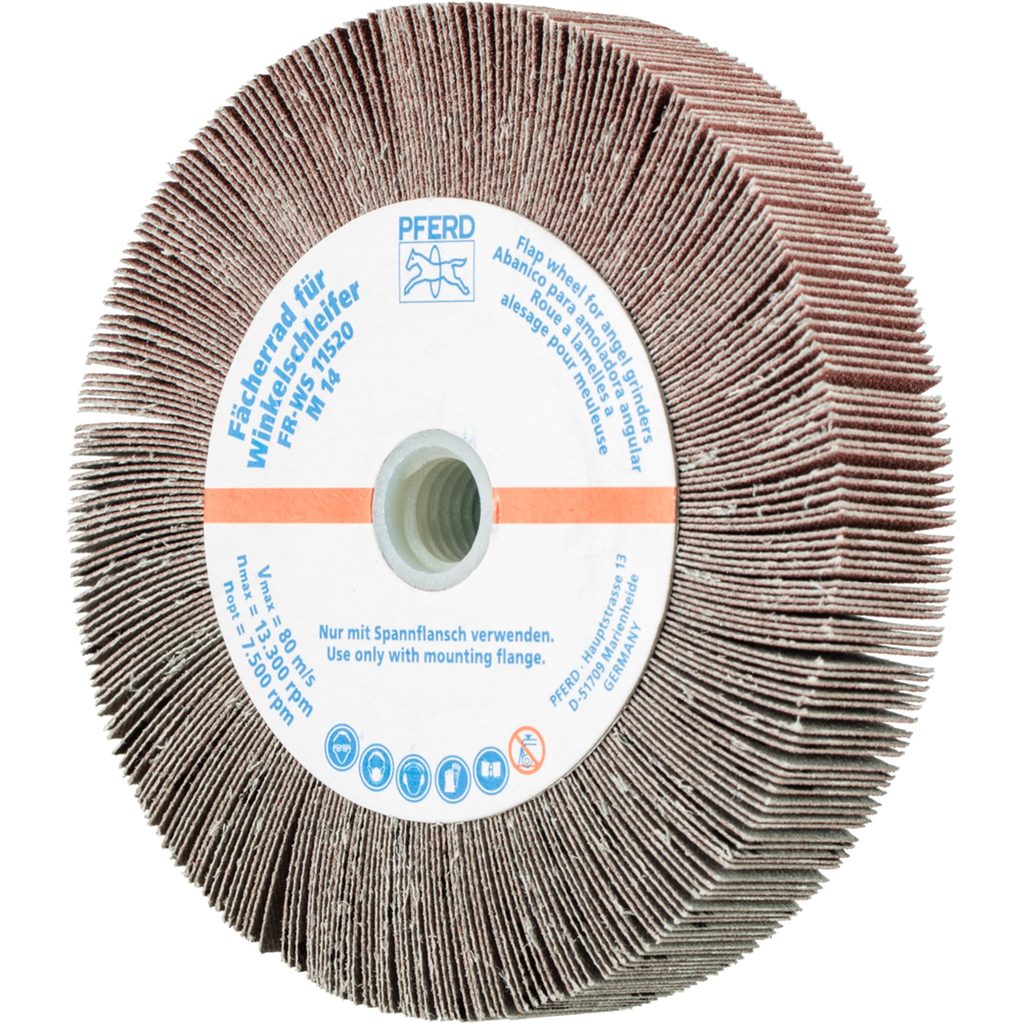 2 x PFERD Fächerrad für Winkelschleifer FR WS 11520 M14 A 120