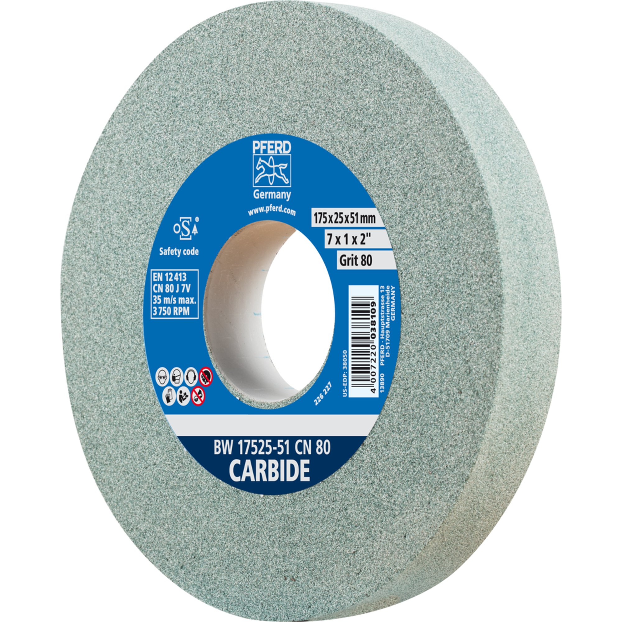 PFERD Schleifbockscheibe BW 17525-51 CN 80 CARBIDE