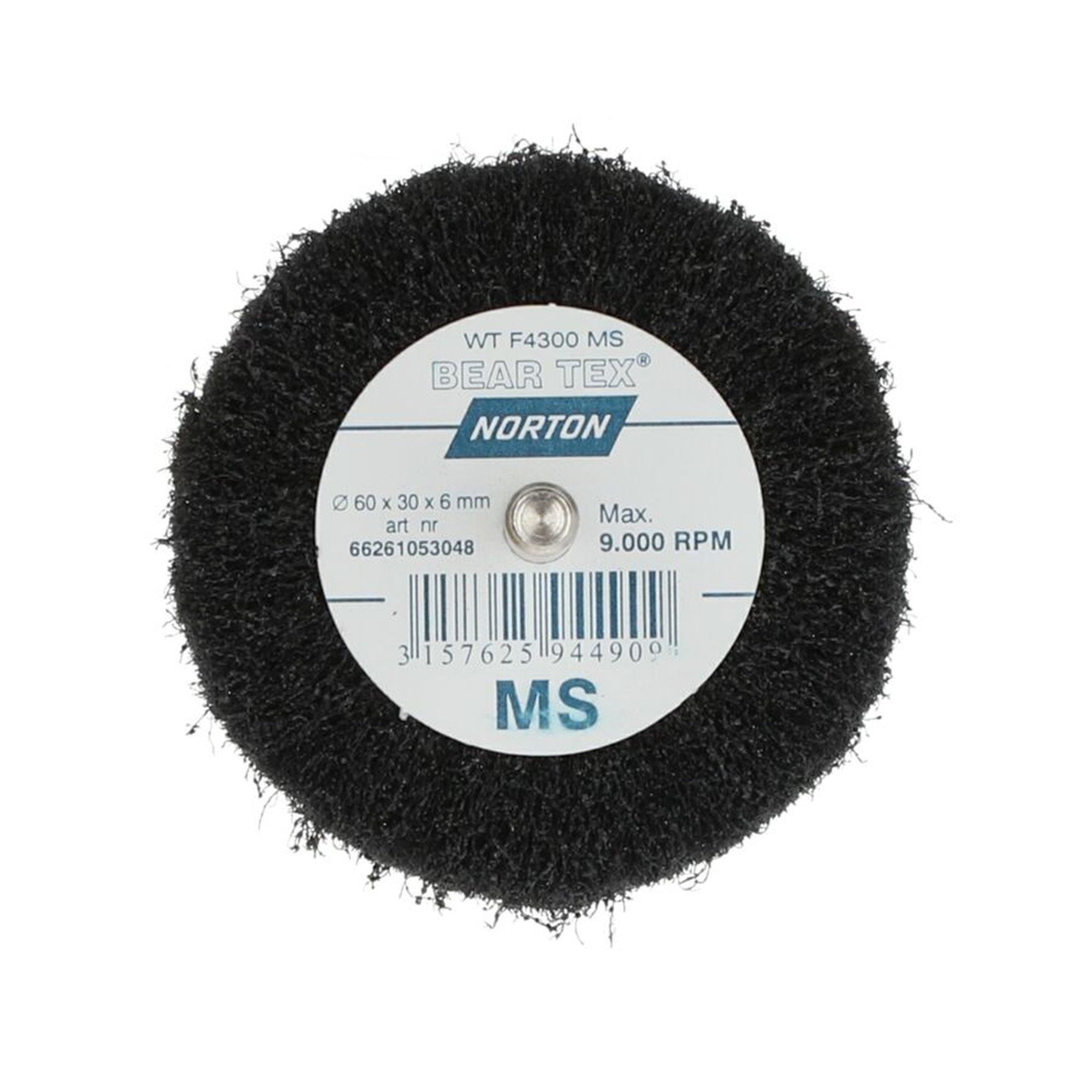 10 x Norton Fächerschleifer Schleifmop mit Schaft 60x30x6 F4300 Mittel S