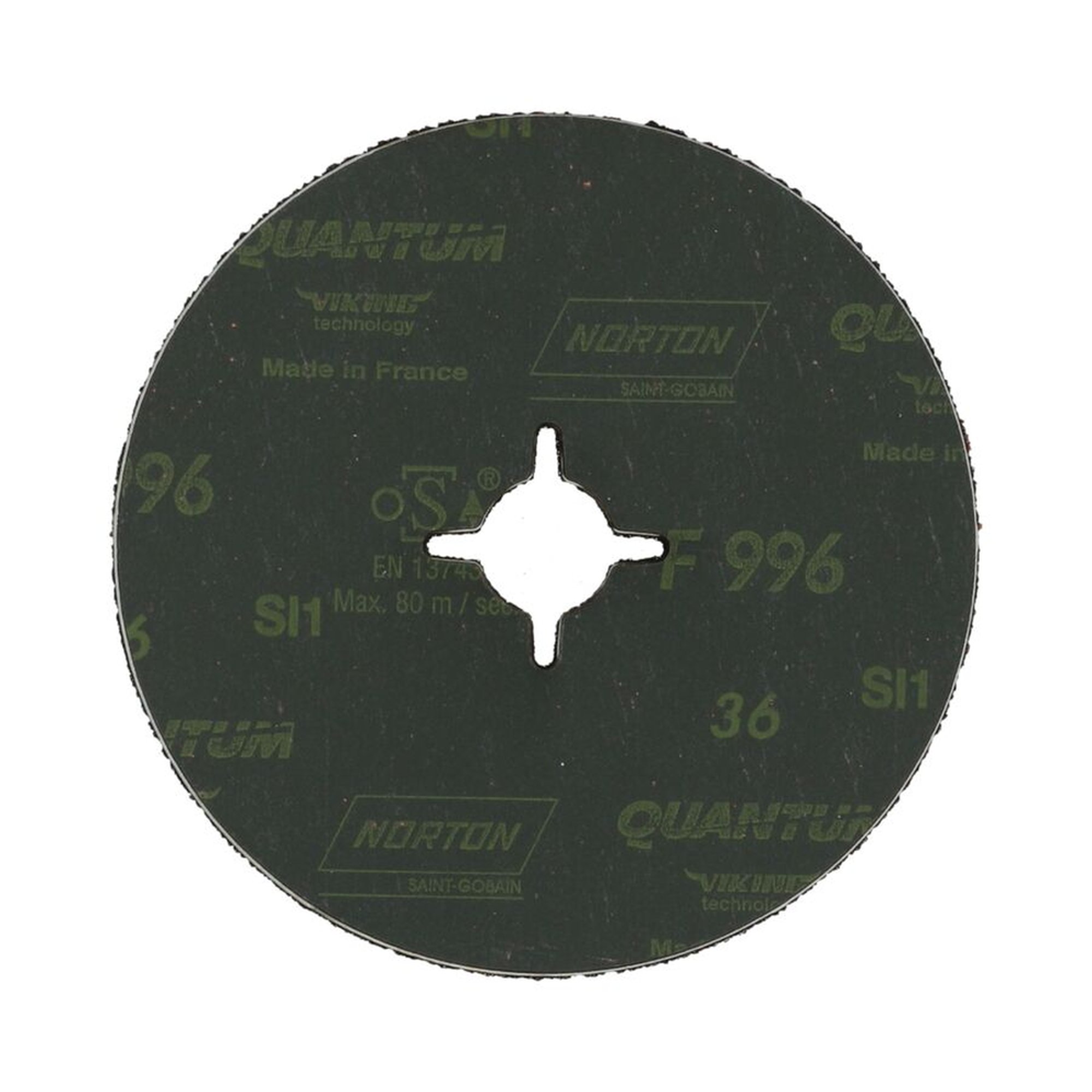 25 x Norton Fiberscheibe 150x22 mm F996 Korn 36 Quantum für effizientes Schleifen