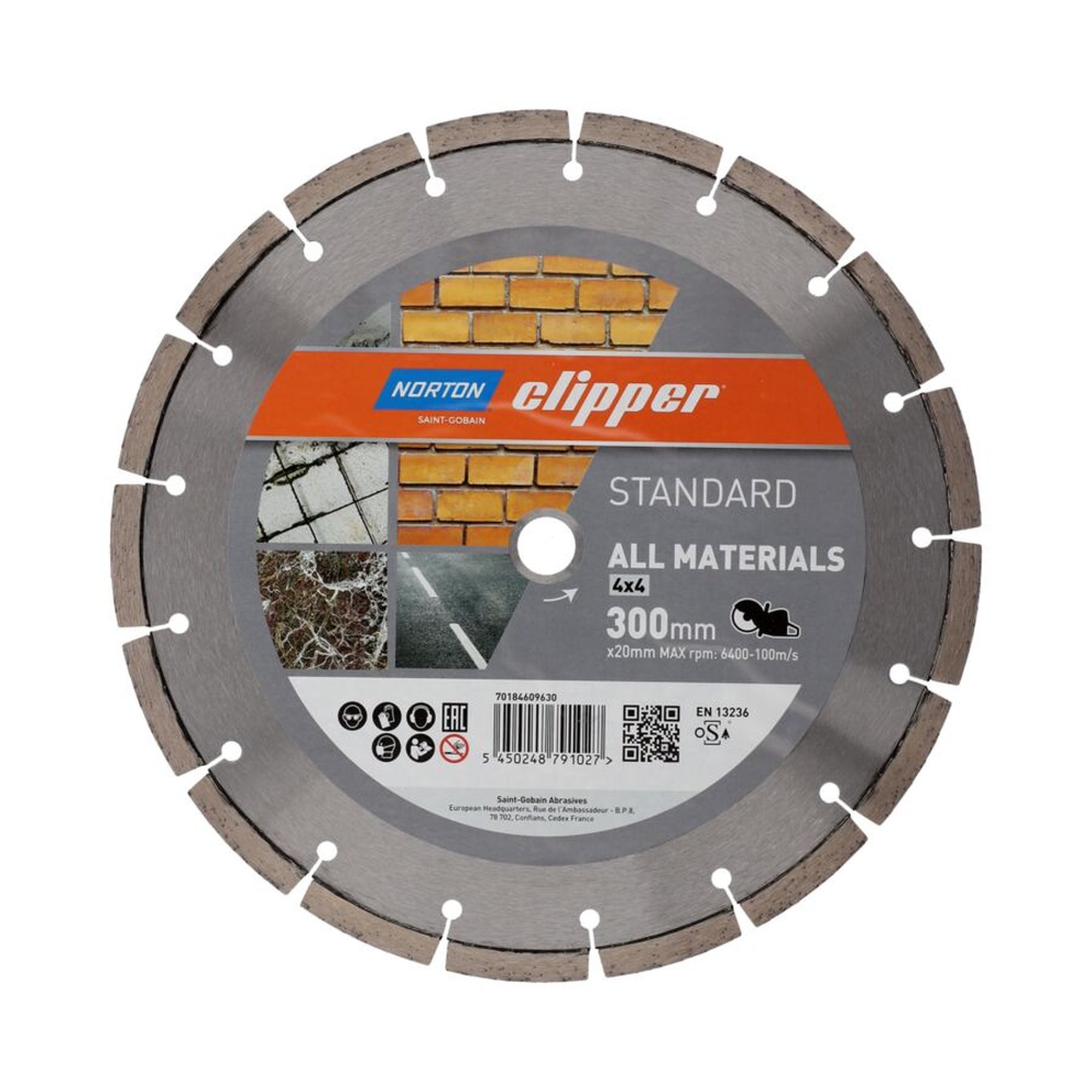 Norton Clipper Diamantscheibe 300x20mm STANDARD für alle Materialien
