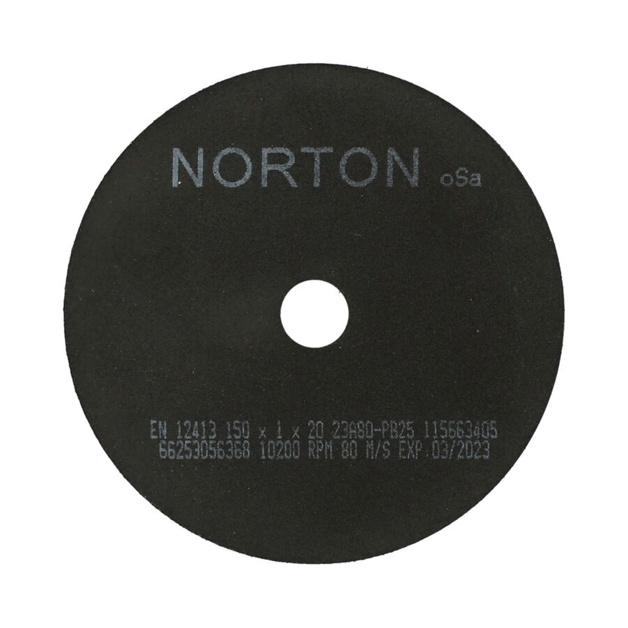 25 x Norton Nicht-gewebeverstärkte Trennscheibe 150x1x20mm K80 NRCO für präzises Schneiden