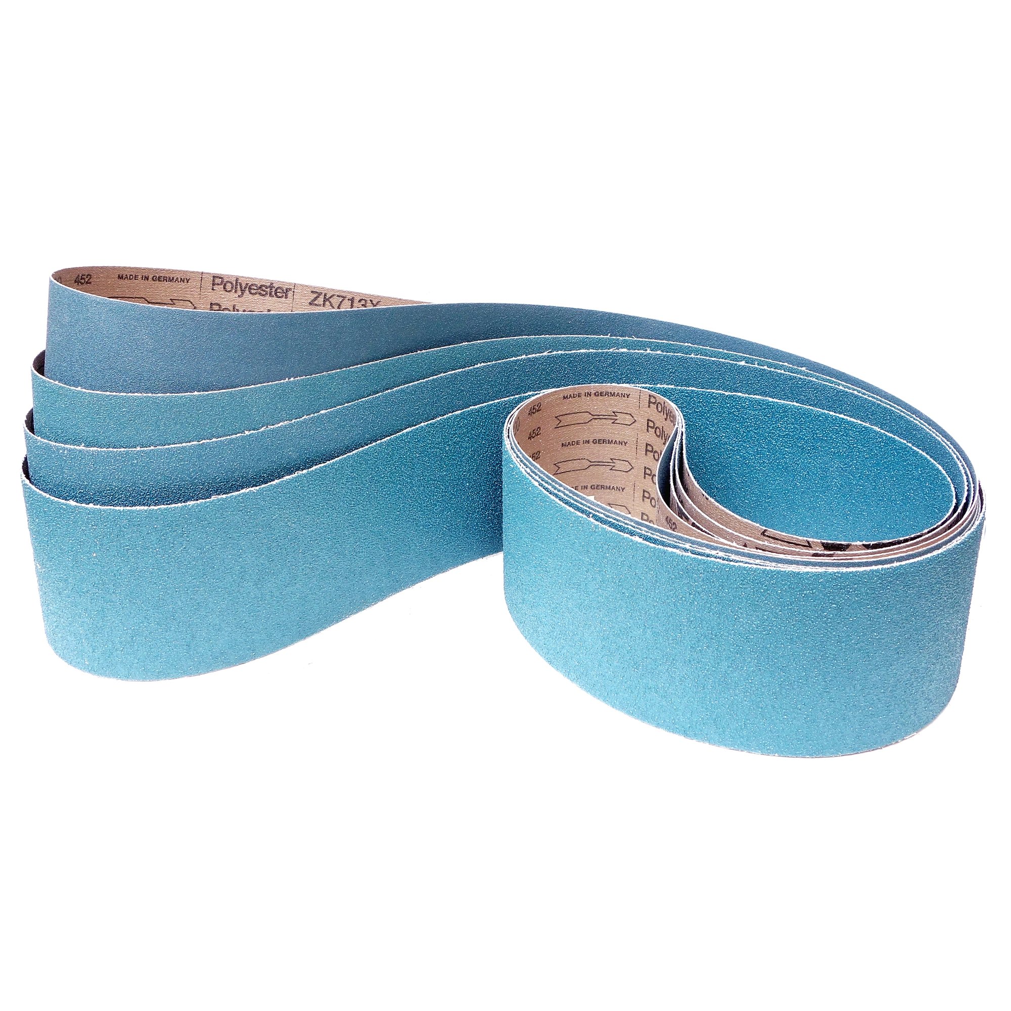 4-teiliges Premium Set VSM Schleifband ZK713X | 100 x 2000 mm | P40-120