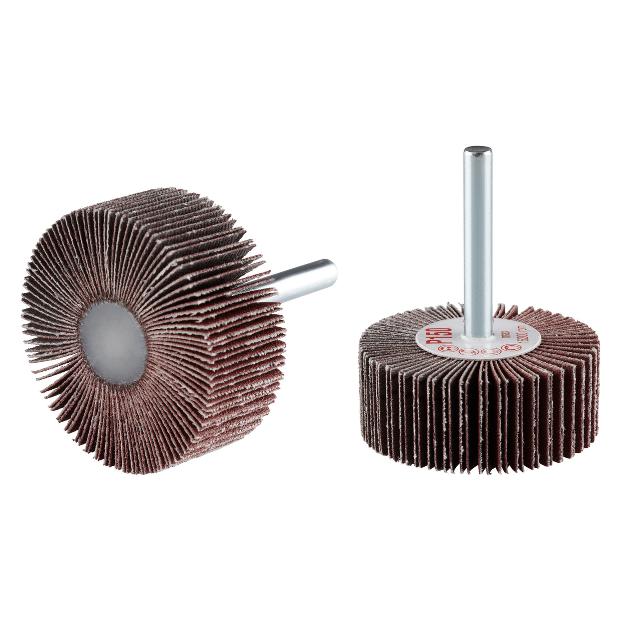 10 x RHODIUS Fächerschleifer Schleifmop FS Ø 50 mm Körnung 40