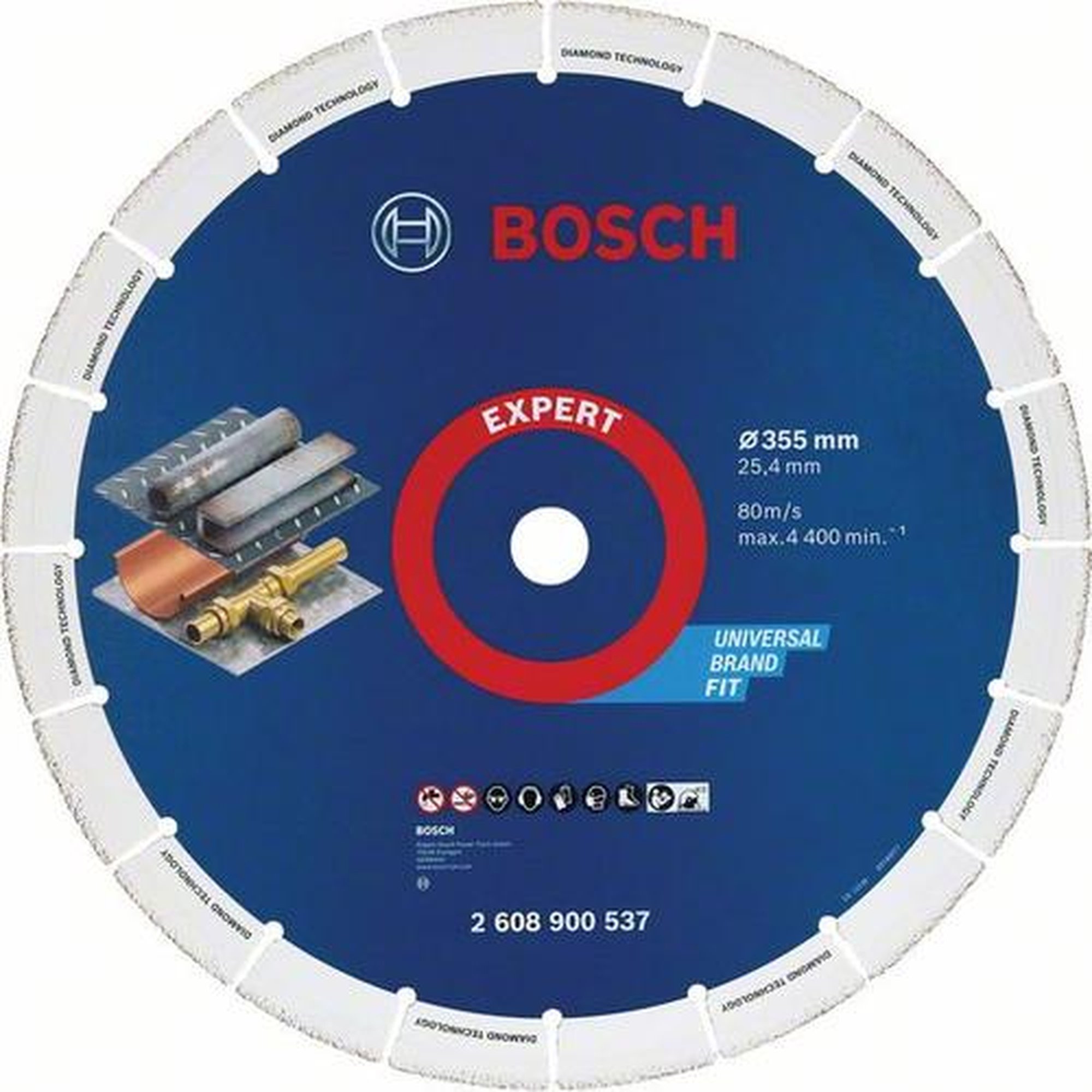 BOSCH Diamanttrennscheibe für Metall, Ø 355 mm