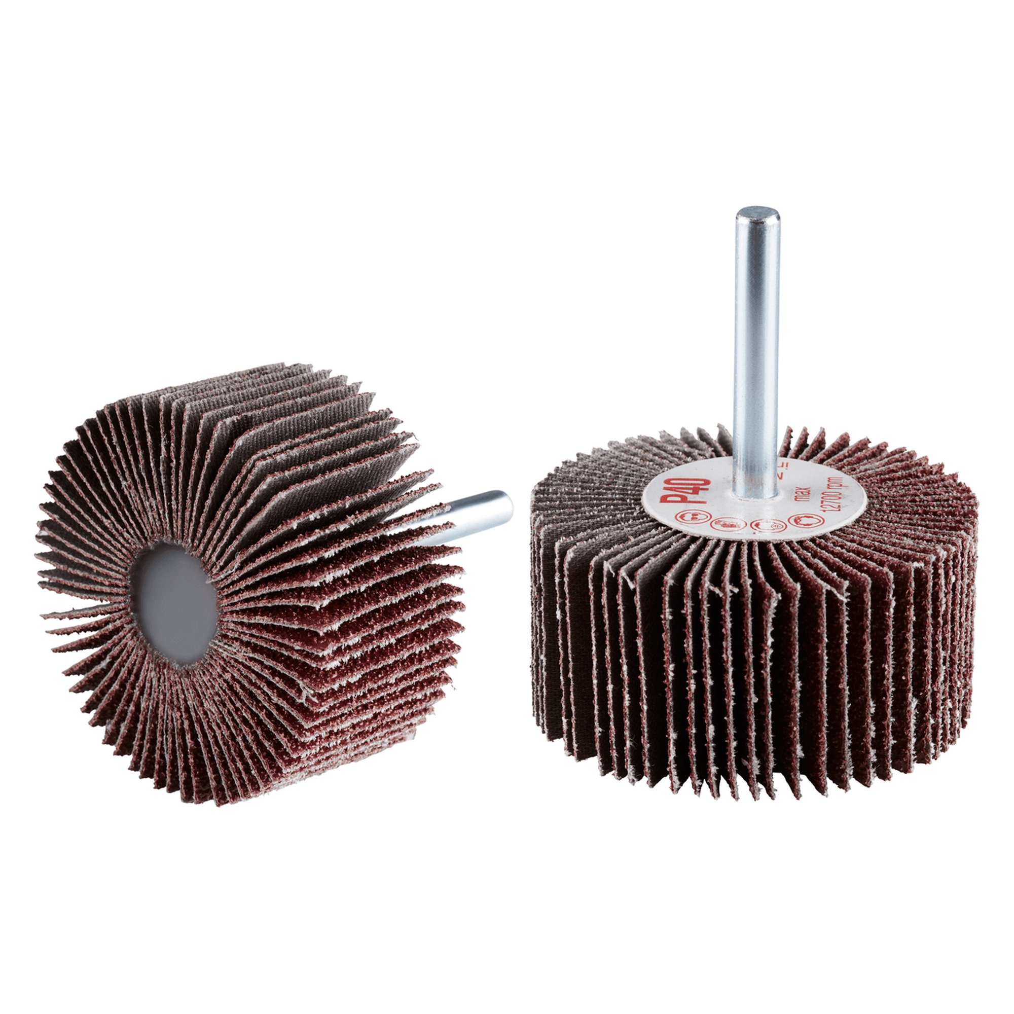 10 x RHODIUS Fächerschleifer Schleifmop FS Ø 60 mm Körnung 60