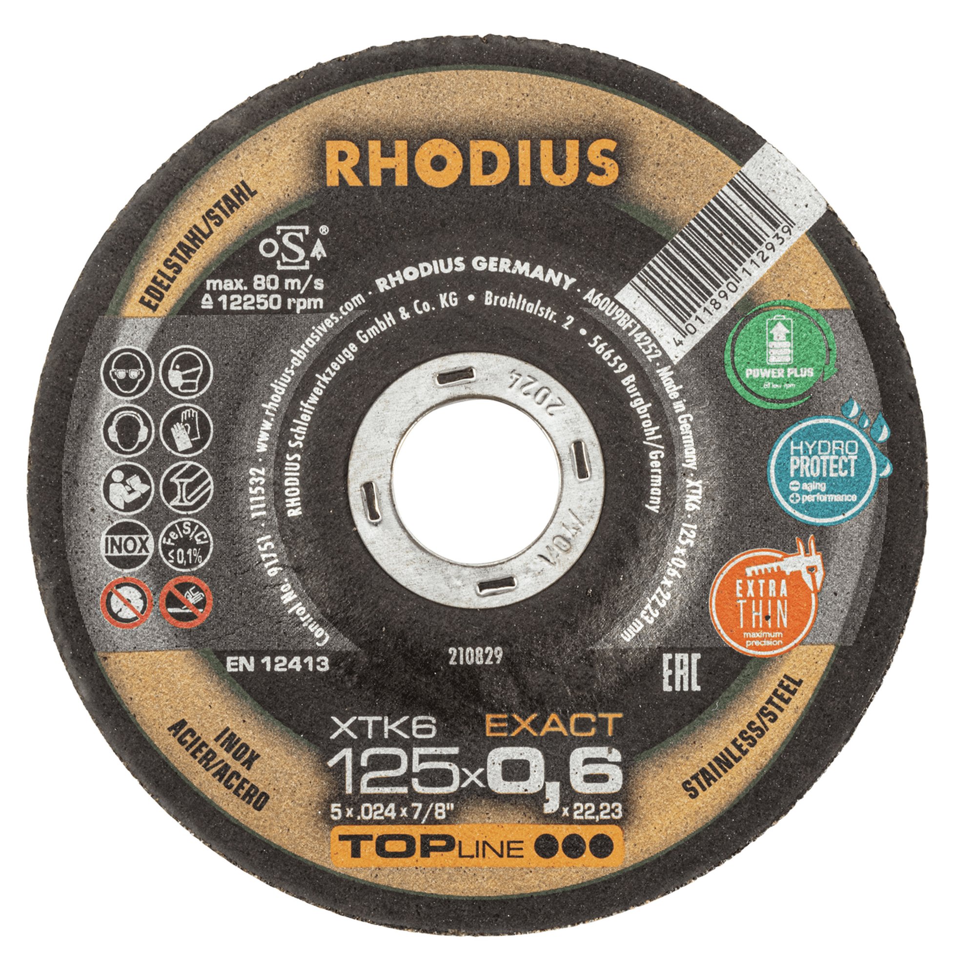 25 x RHODIUS Extradünne Trennscheibe XTK6 EXACT PACK Ø 125 mm