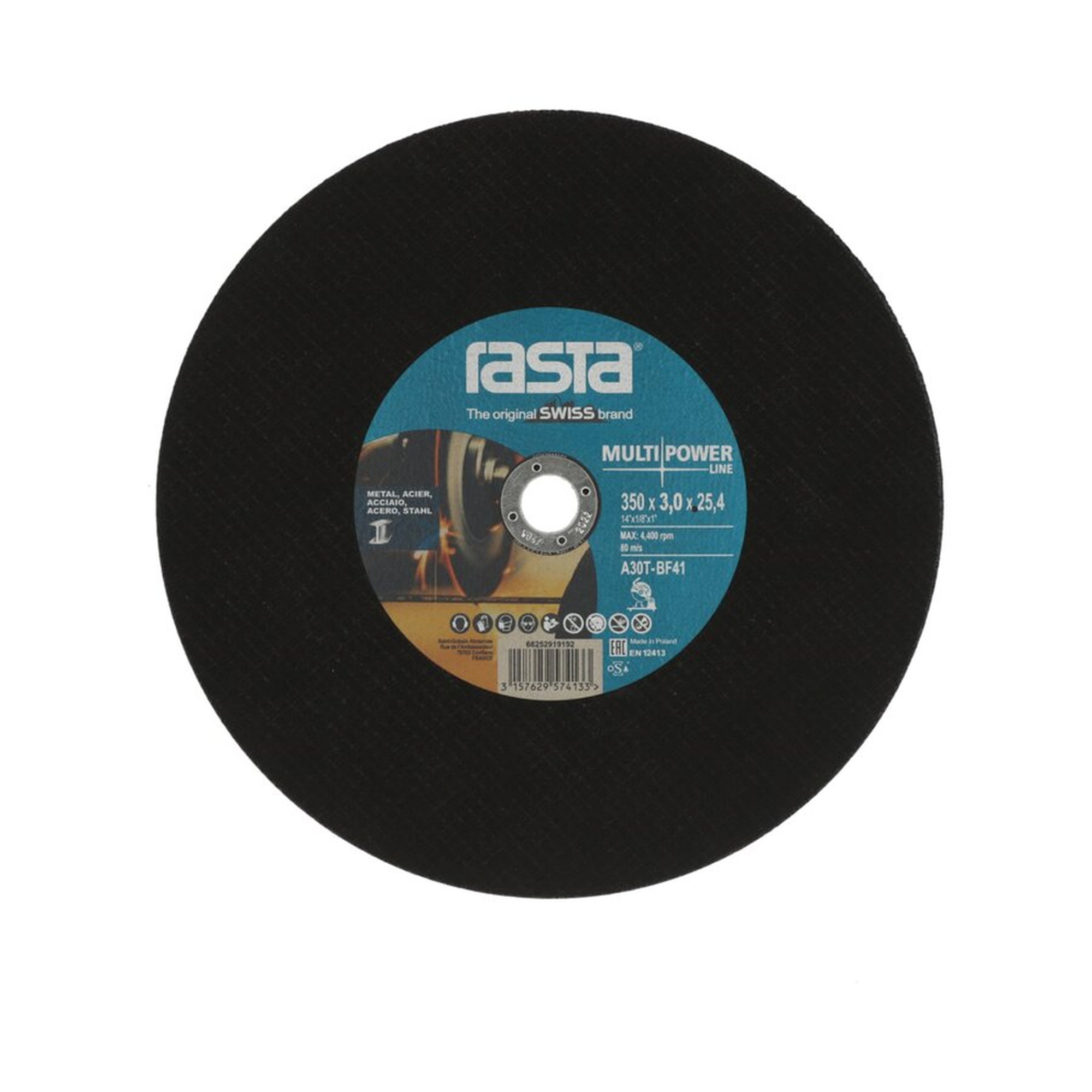 10 x Norton Trennscheibe für Metall Rasta MULTI-MATERIAL 350x3x25.4mm