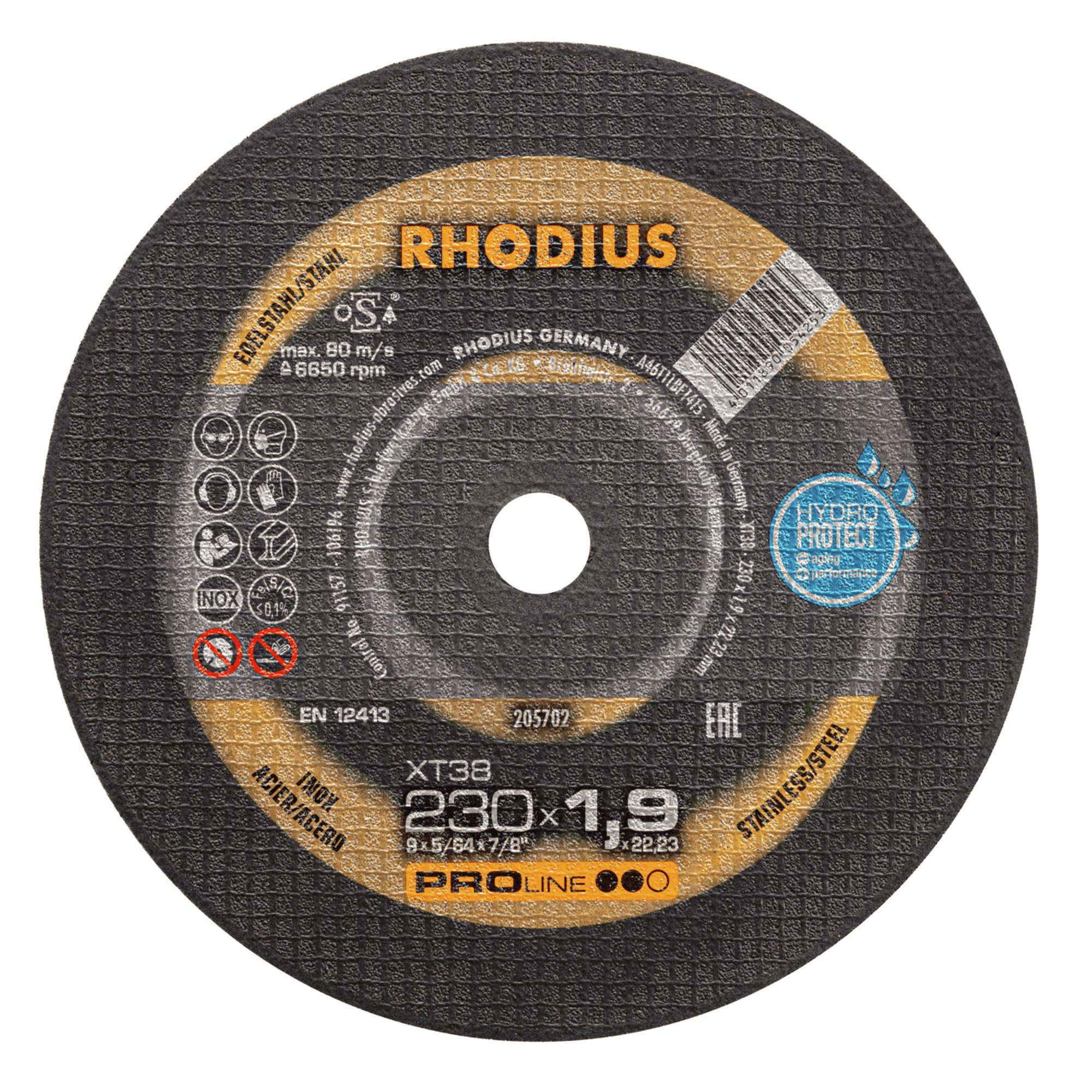 25 x RHODIUS Extradünne Trennscheibe XT38 Ø 230 mm