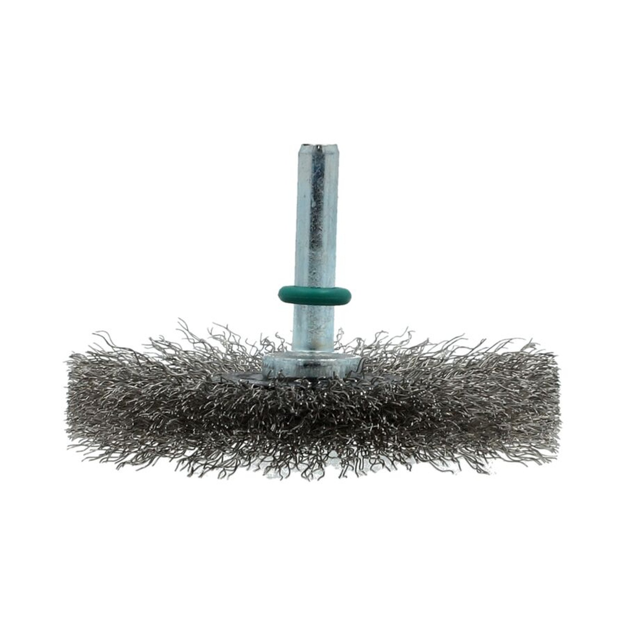 12 x Norton Drahtbürste Rundbürste auf Schaft, gewellt, Edelstahl WHB 70 10 6 0,20