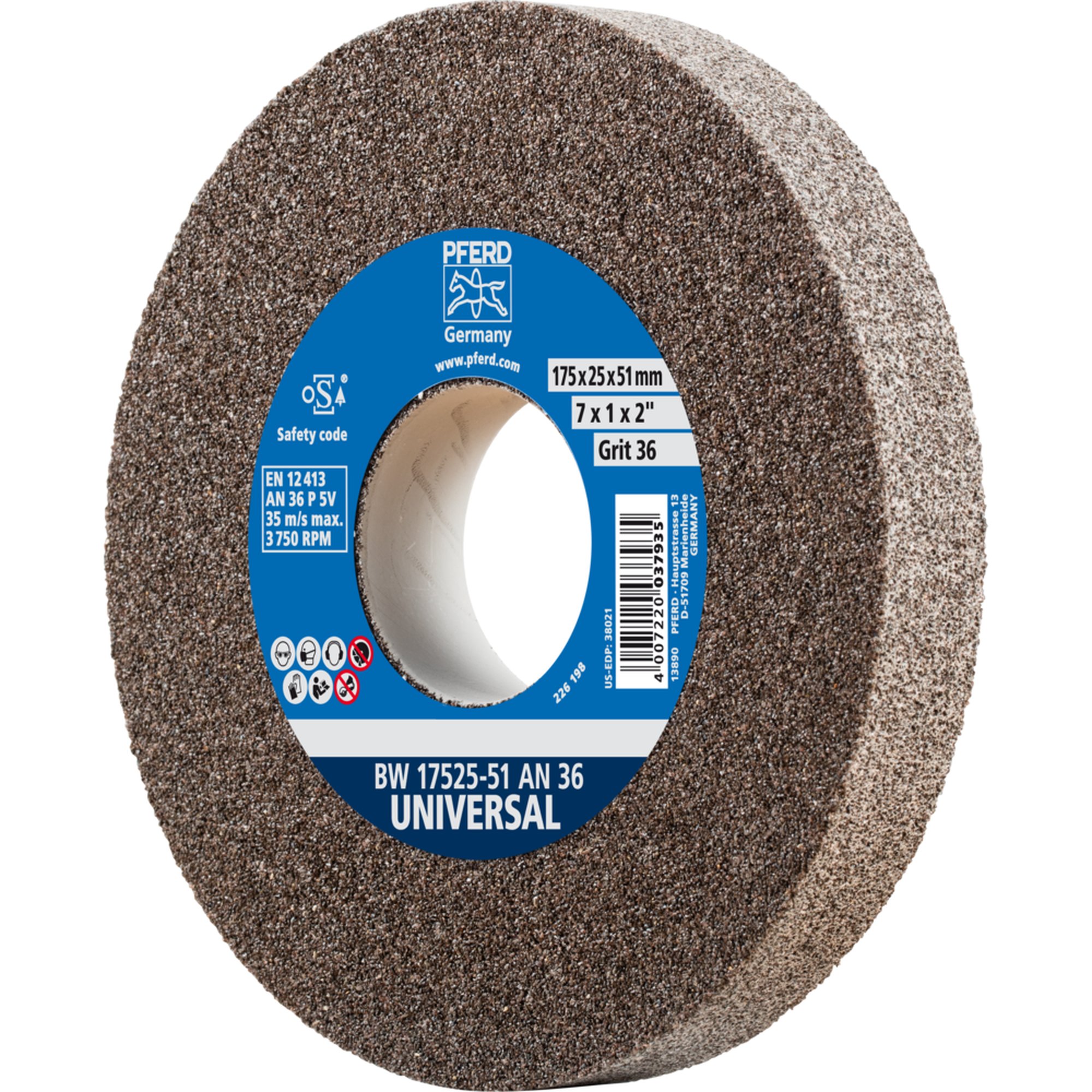 PFERD Schleifbockscheibe BW 17525-51 AN 36 UNIVERSAL