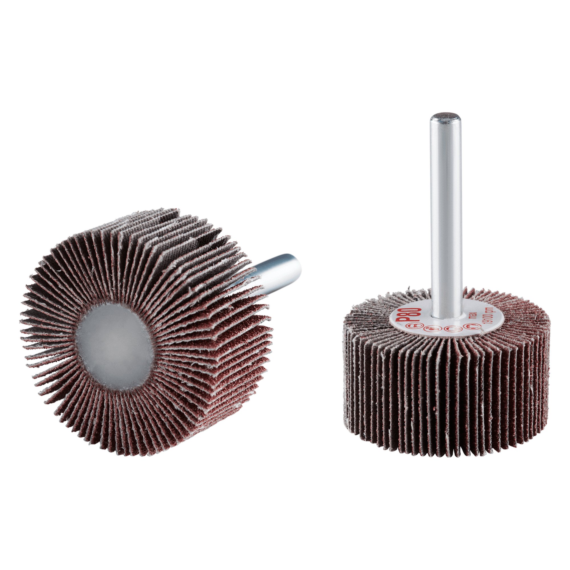 10 x RHODIUS Fächerschleifer Schleifmop FS Ø 40 mm Körnung 120