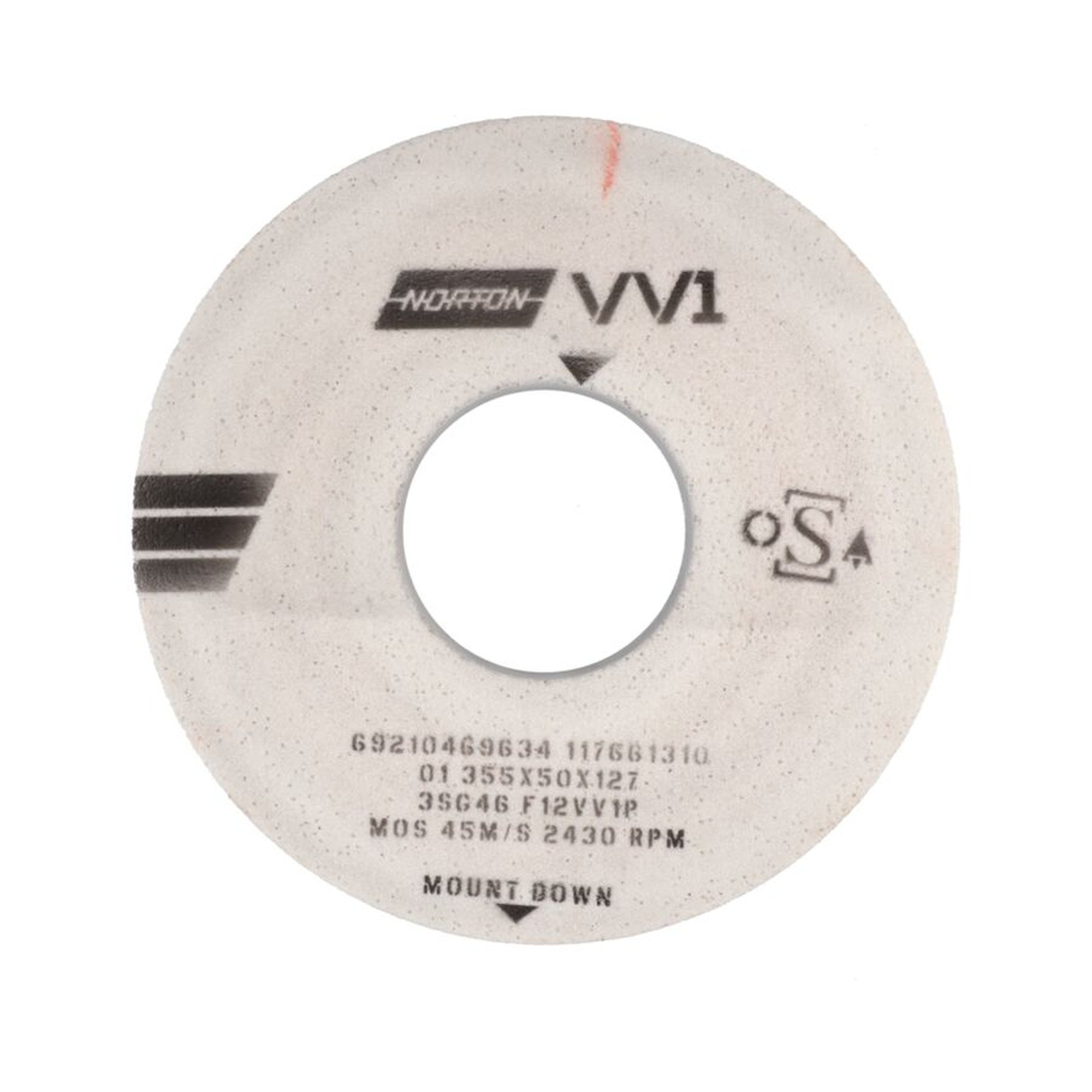 Norton Gerade Schleifscheibe 355x50x127mm K46 zum Flachschleifen VV1