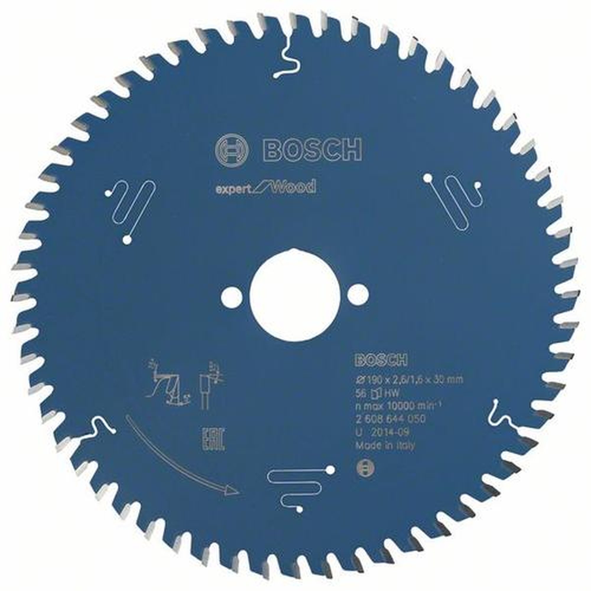 BOSCH Kreissägeblatt Expert für Holz, Ø 190 mm, 56 Zähne