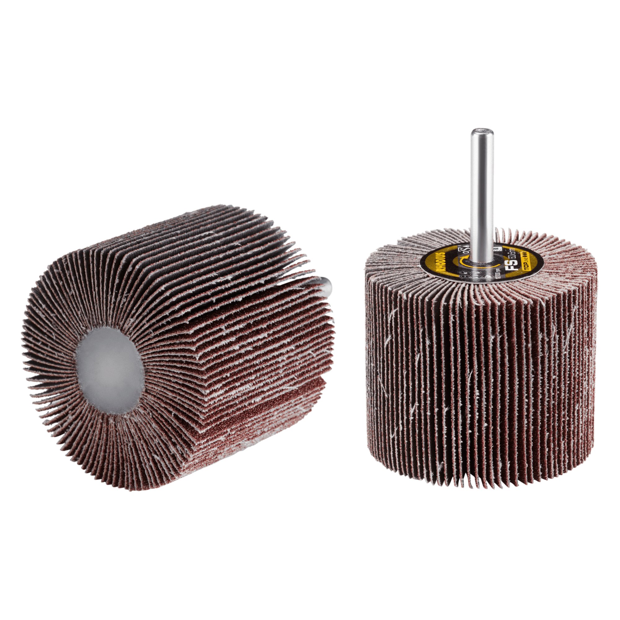 10 x RHODIUS Fächerschleifer Schleifmop FS Ø 60 mm Körnung 120