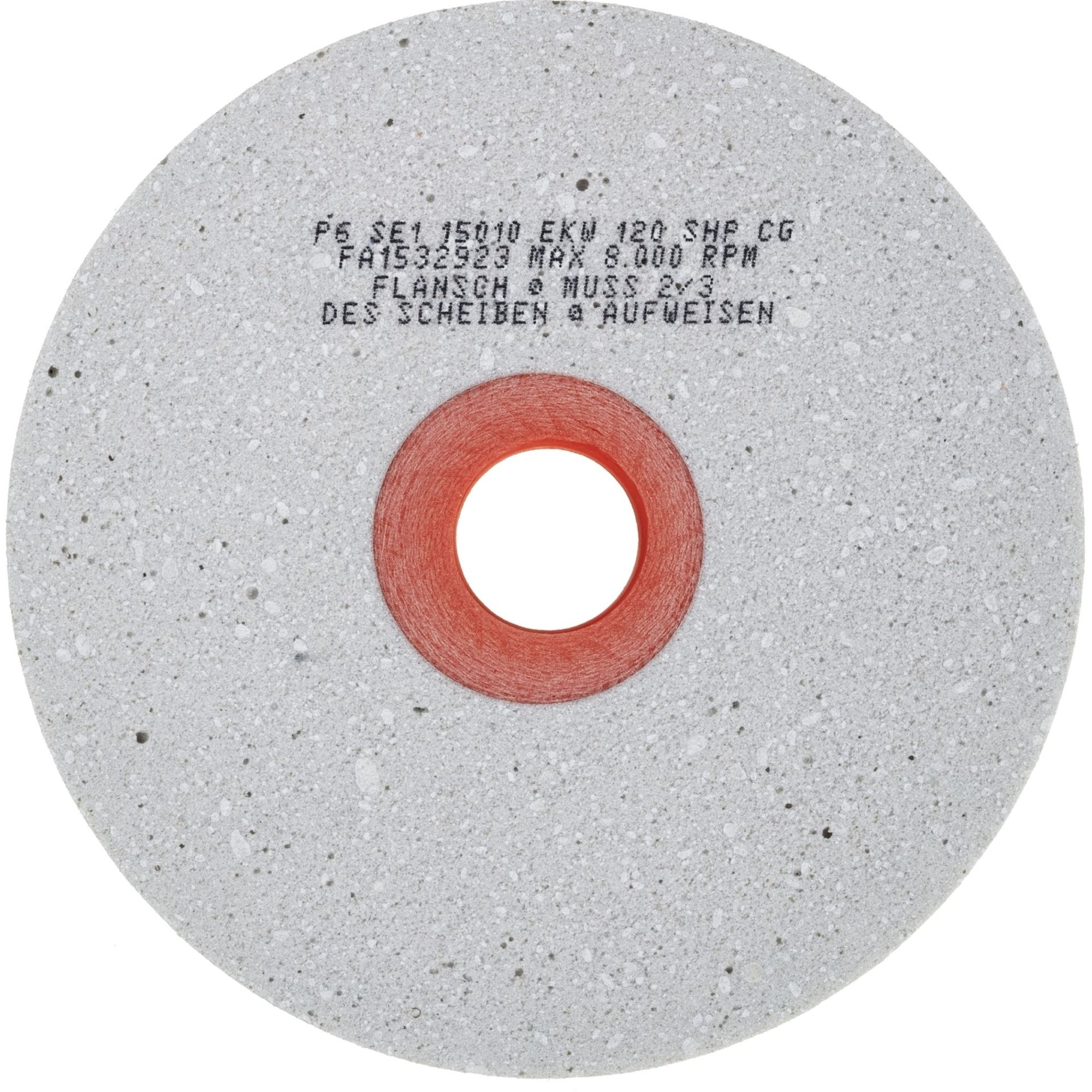 LUKAS Polierscheibe Schleifscheibe P6SE1 fein 150x10 mm Bohrung 25 mm Korn 120