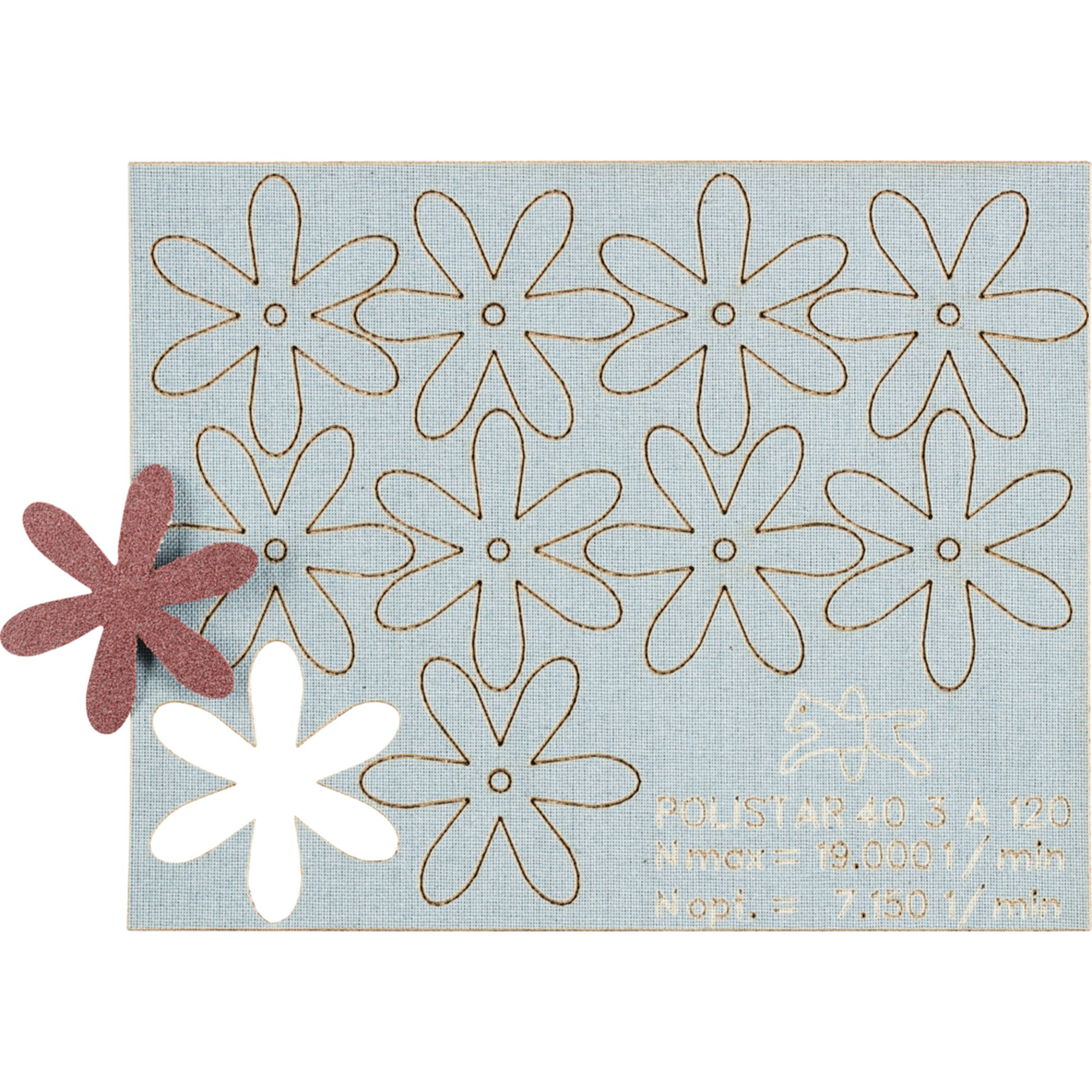 100 x Pferd Schleifstern POLISTAR PST 40/3,0 A 120