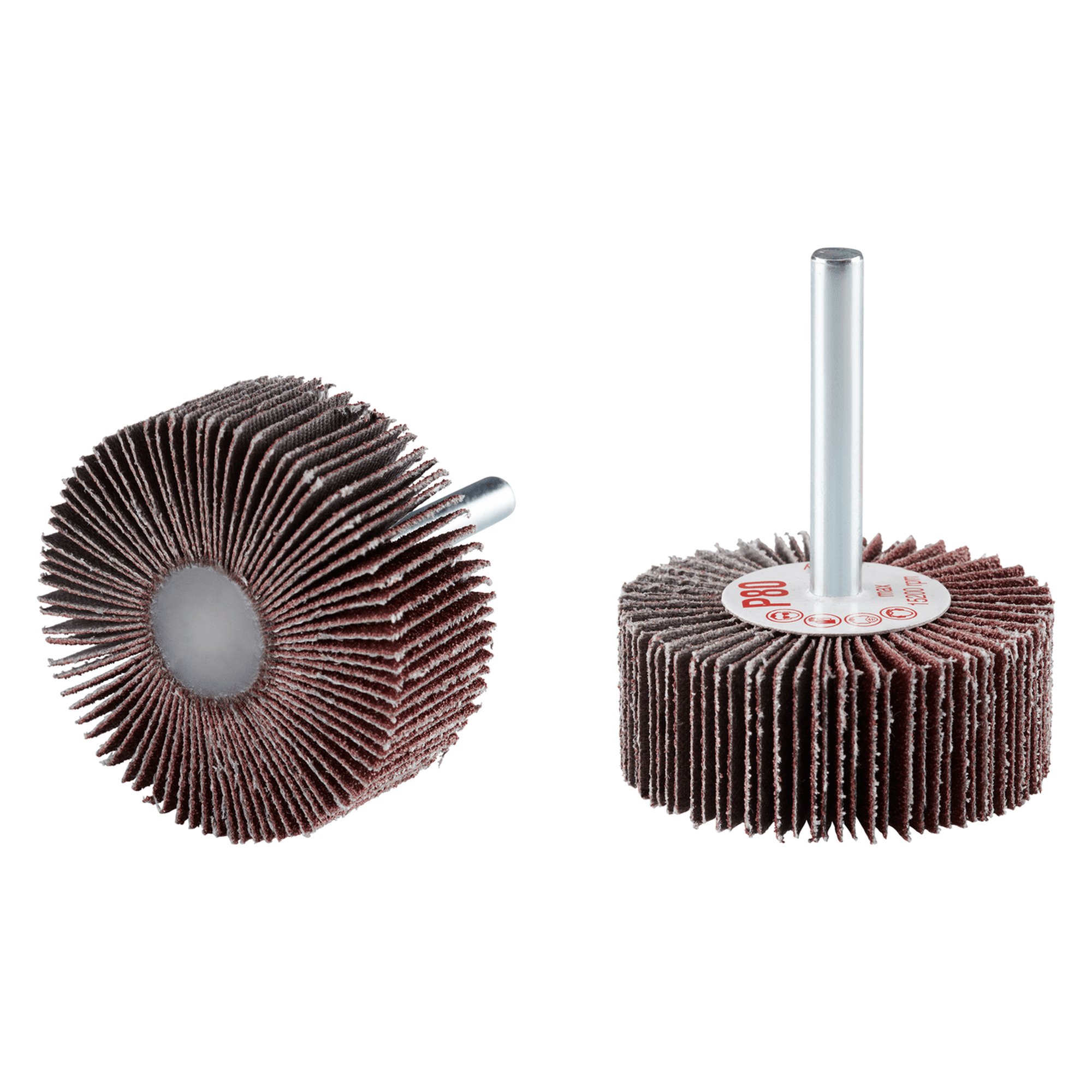 10 x RHODIUS Fächerschleifer Schleifmop FS Ø 50 mm Körnung 120