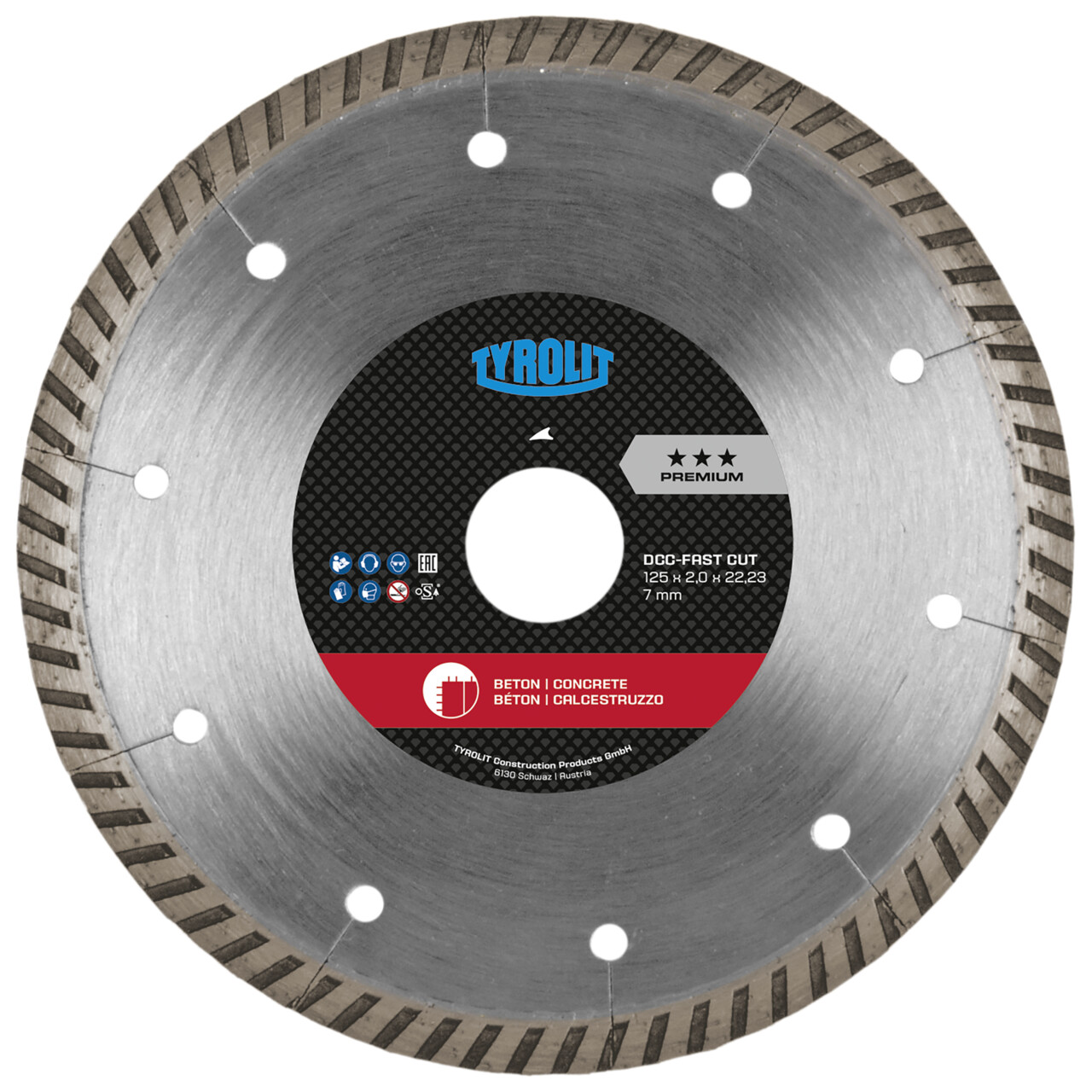 Tyrolit DCC-FC Mauerschlitzer 150x2,4x22,23 PREMIUM Beton
