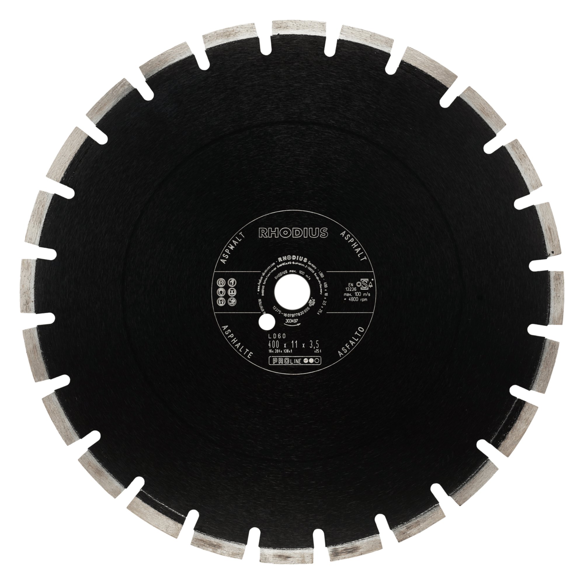 RHODIUS Diamanttrennscheibe  LD60 Ø 400 mm