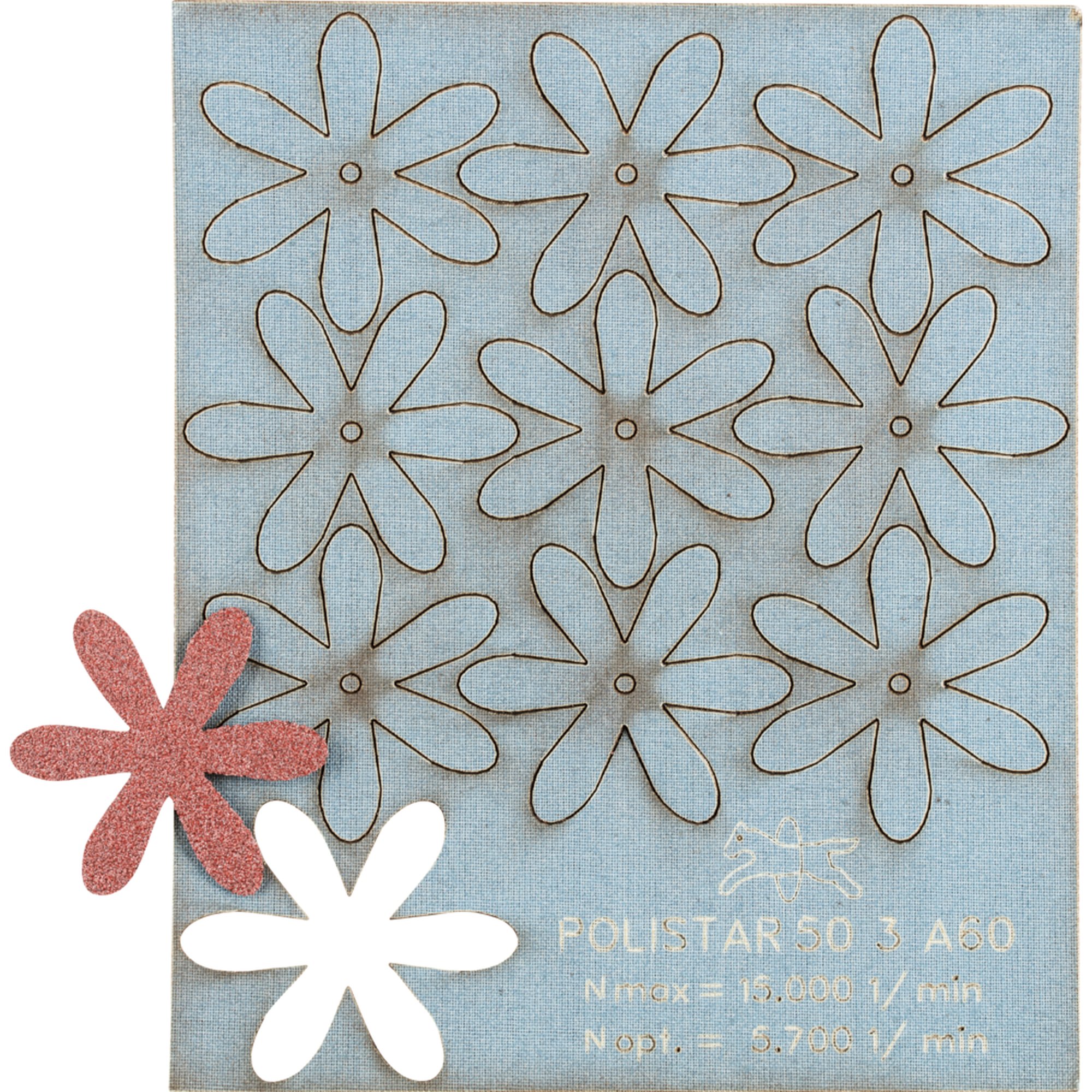 100 x Pferd Schleifstern POLISTAR PST 50/3,0 A 60