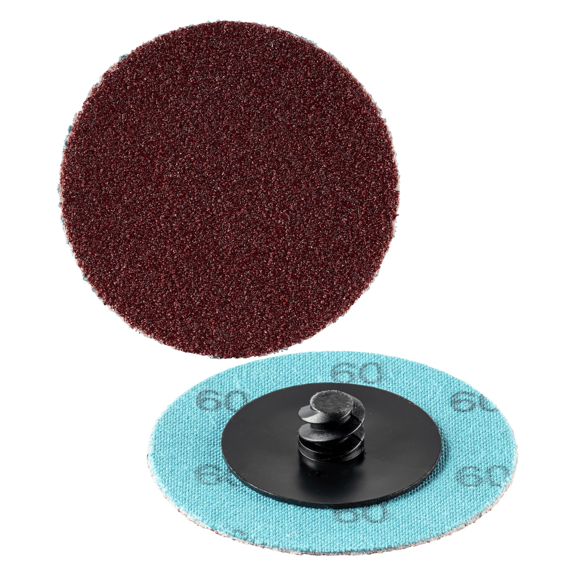 100 x RHODIUS AluminiumoxidFiberscheibe Schleifscheibe QUICK Ø 51 mm Körnung 60