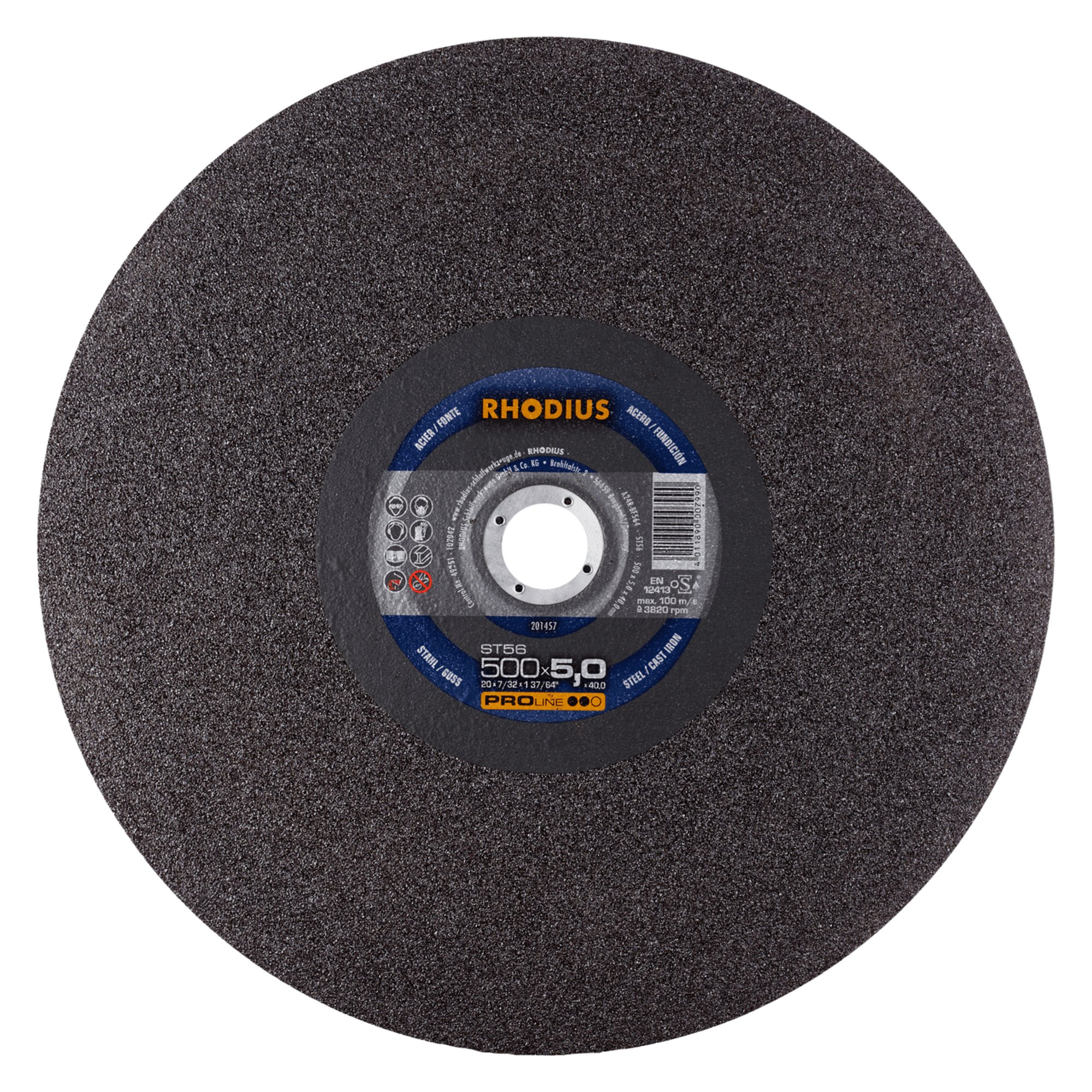 10 x RHODIUS Stationäre Trennscheibe ST56 Ø 500 mm