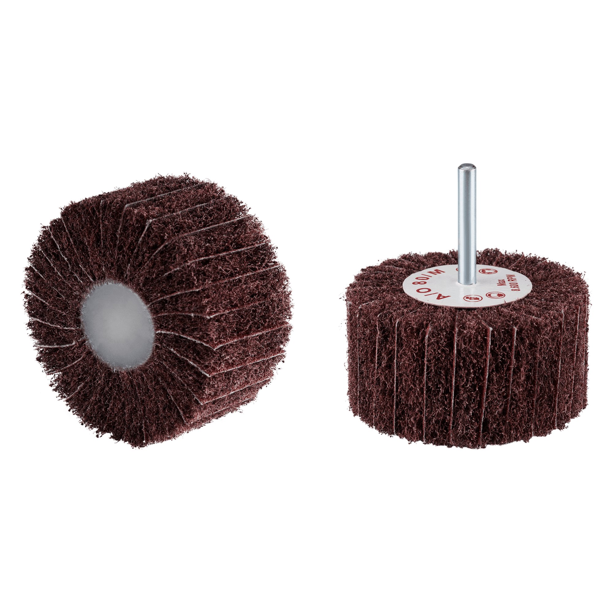 10 x RHODIUS VliesFächerschleifer Schleifmop VSK Ø 80 mm Körnung A80 medium