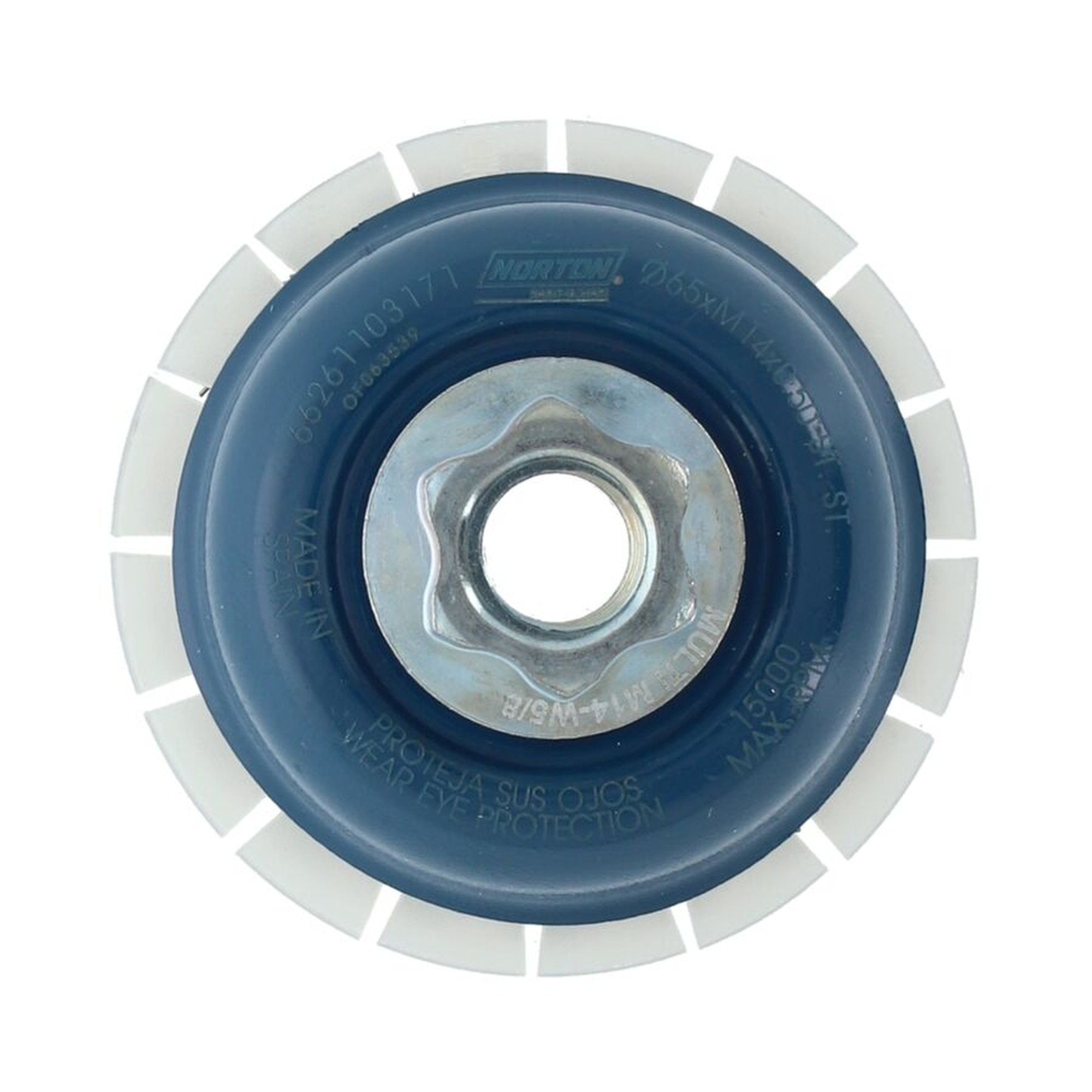 12 x Norton Drahtbürste Topfbürste gezopft Edelstahl CPB 65 M14 0,5 T20 mit Schutz