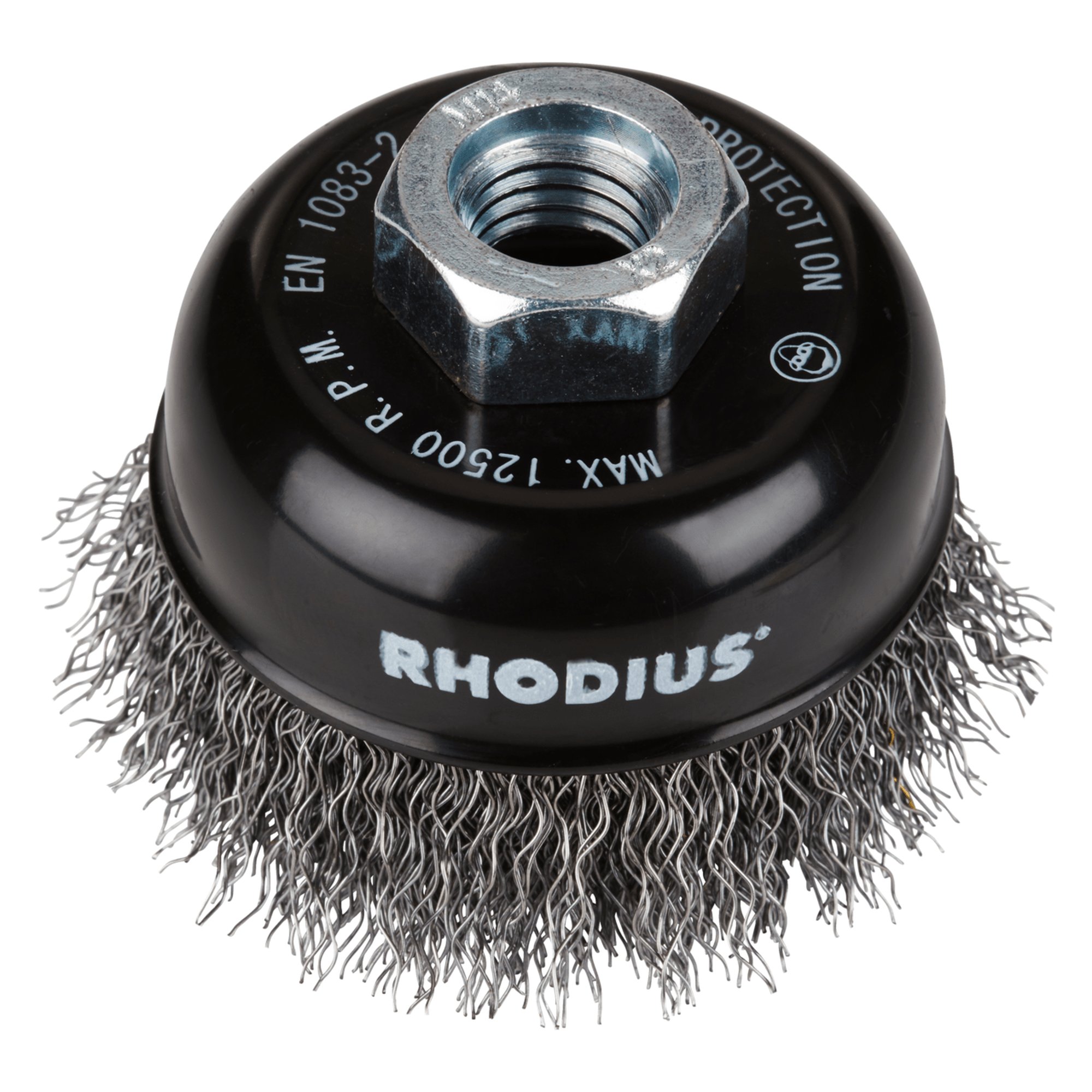 9 x RHODIUS Stahlbürste Drahtbürste Topfbürste STBW Ø 60 mm